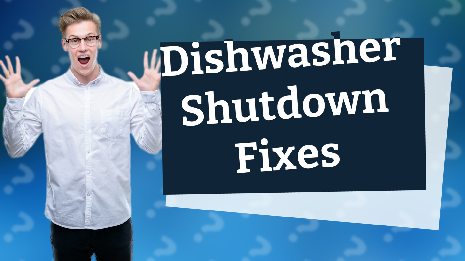 Dishwasher Shutdown Fixes