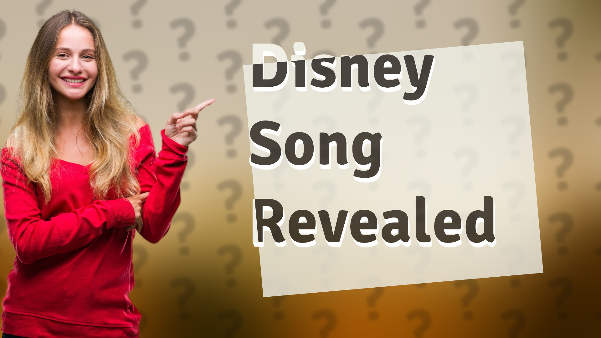 Disney Song Revealed