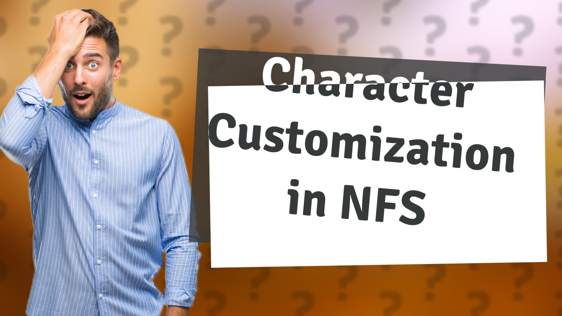 Character Customization in NFS