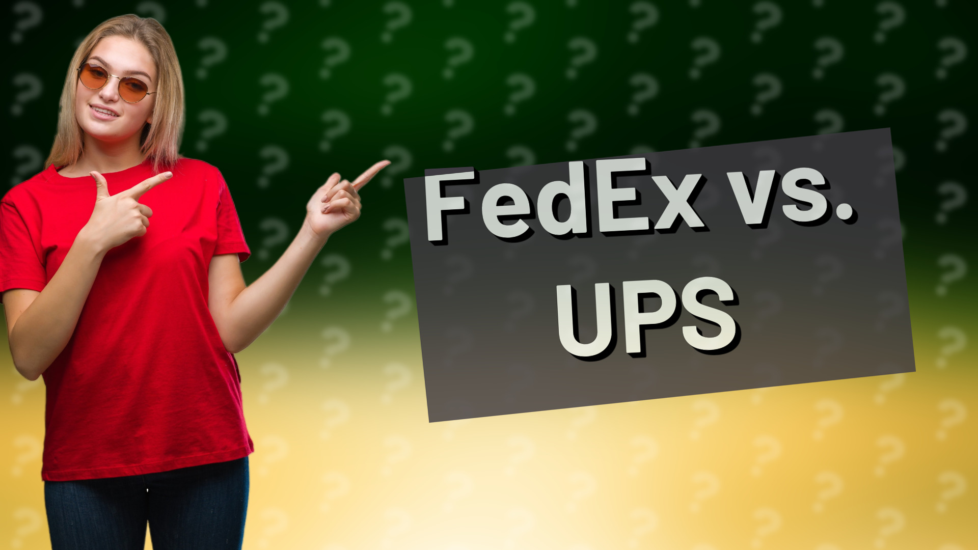 FedEx vs. UPS