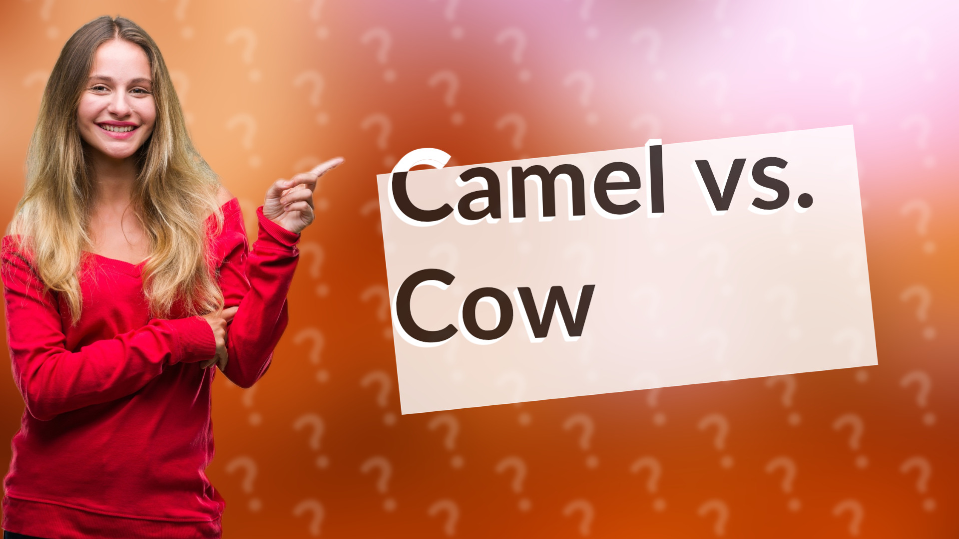 Camel vs. Cow