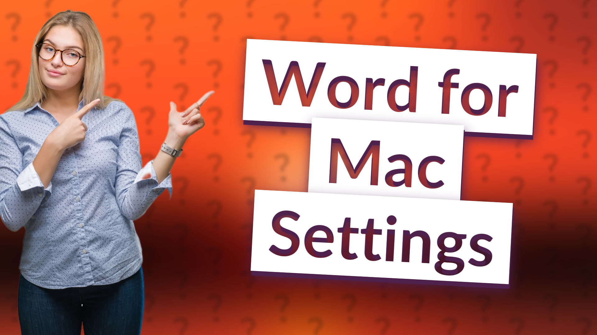 Word for Mac Settings