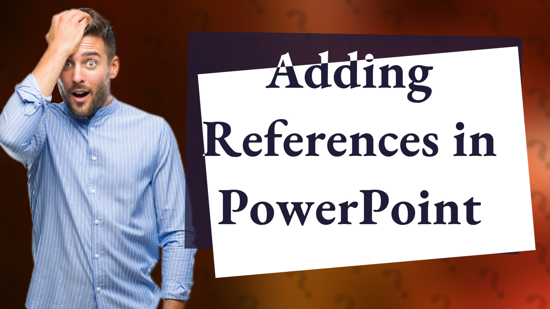 Adding References in PowerPoint