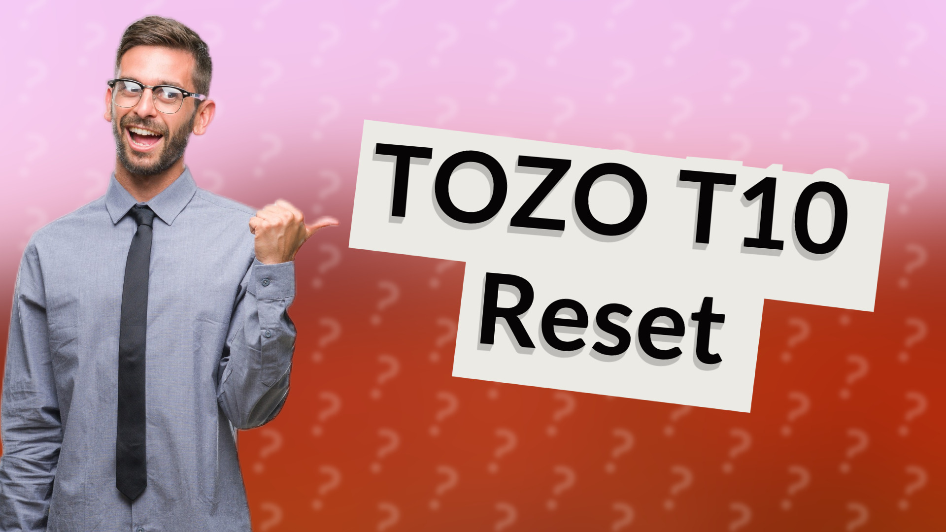 TOZO T10 Reset