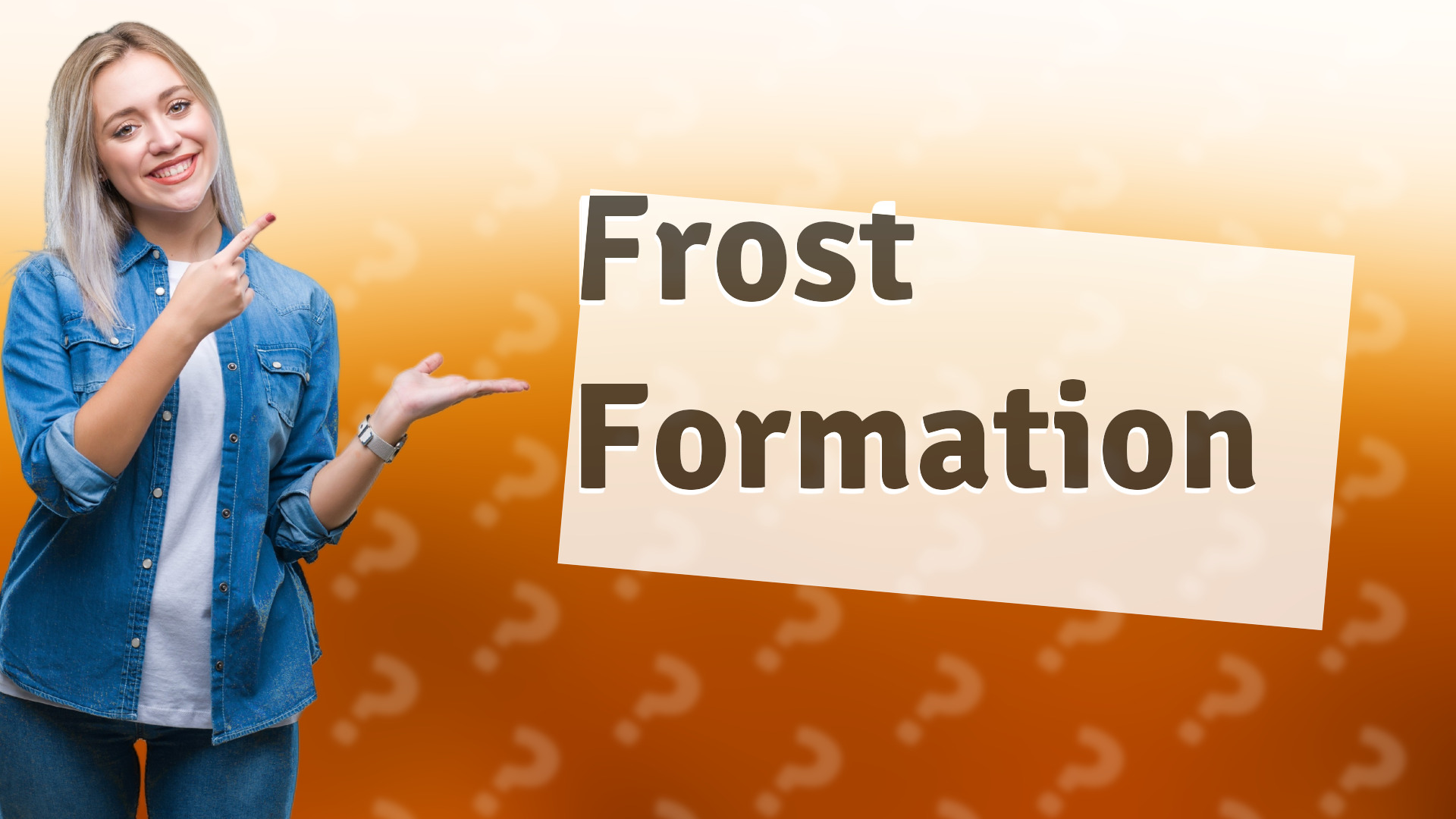Frost Formation