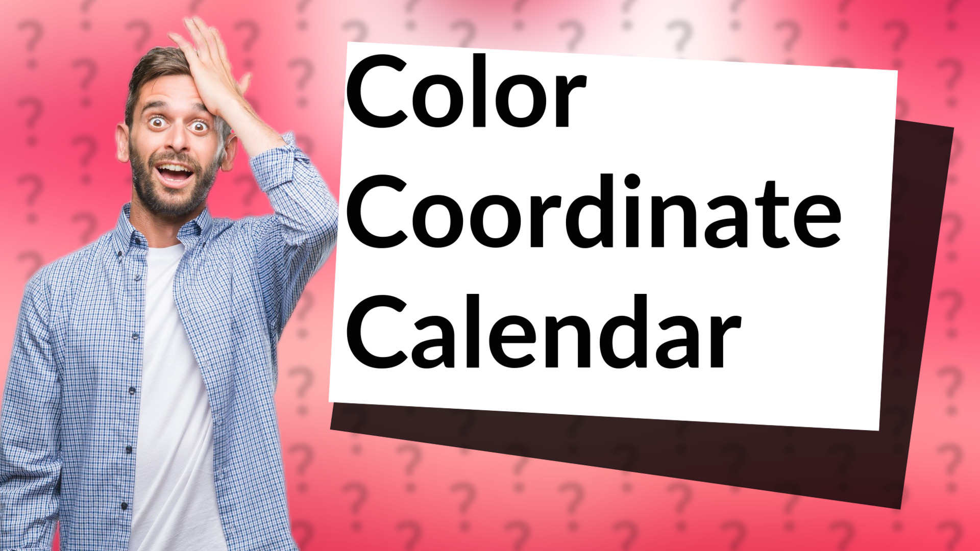 Color Coordinate Calendar