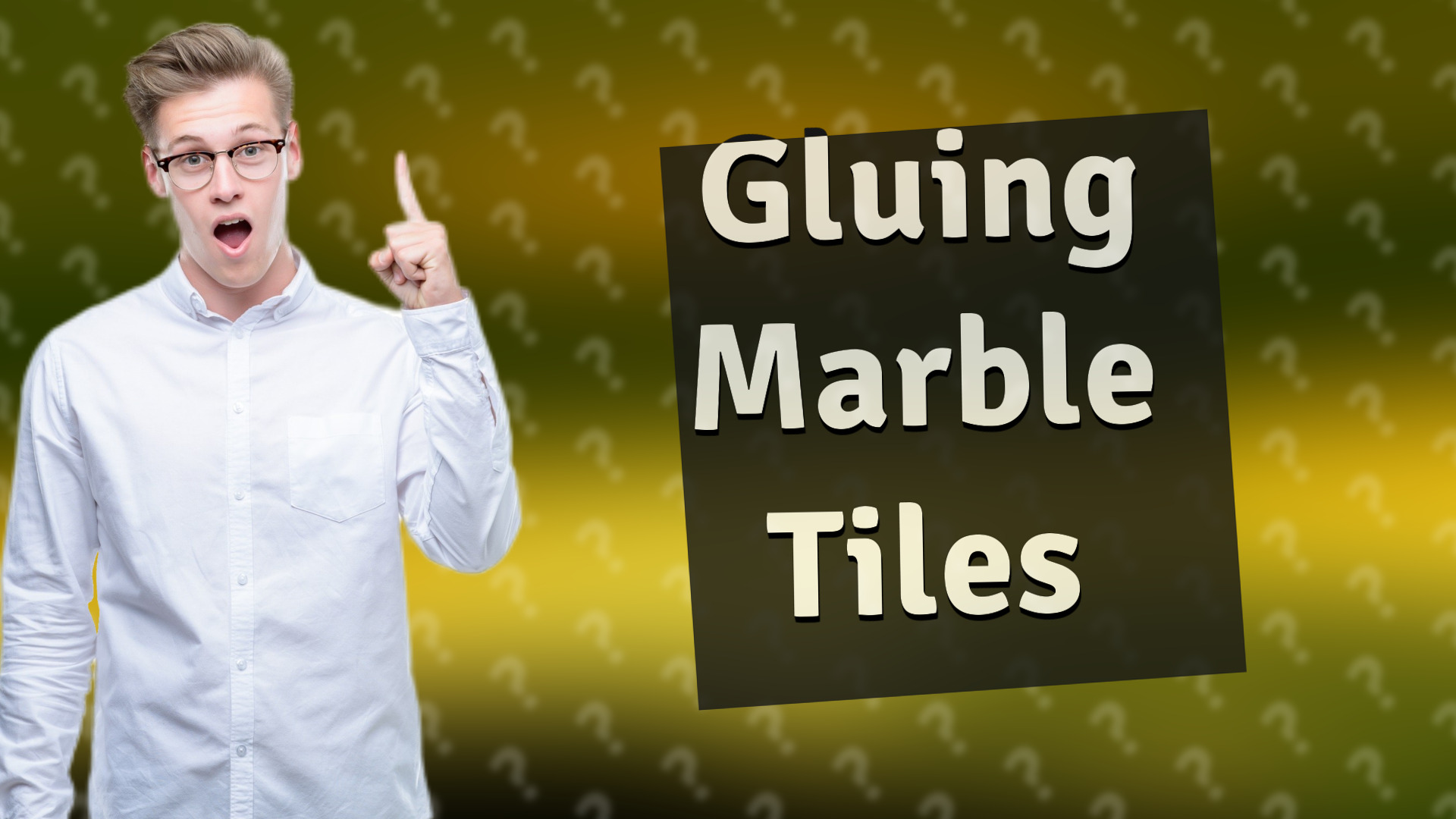 Gluing Marble Tiles