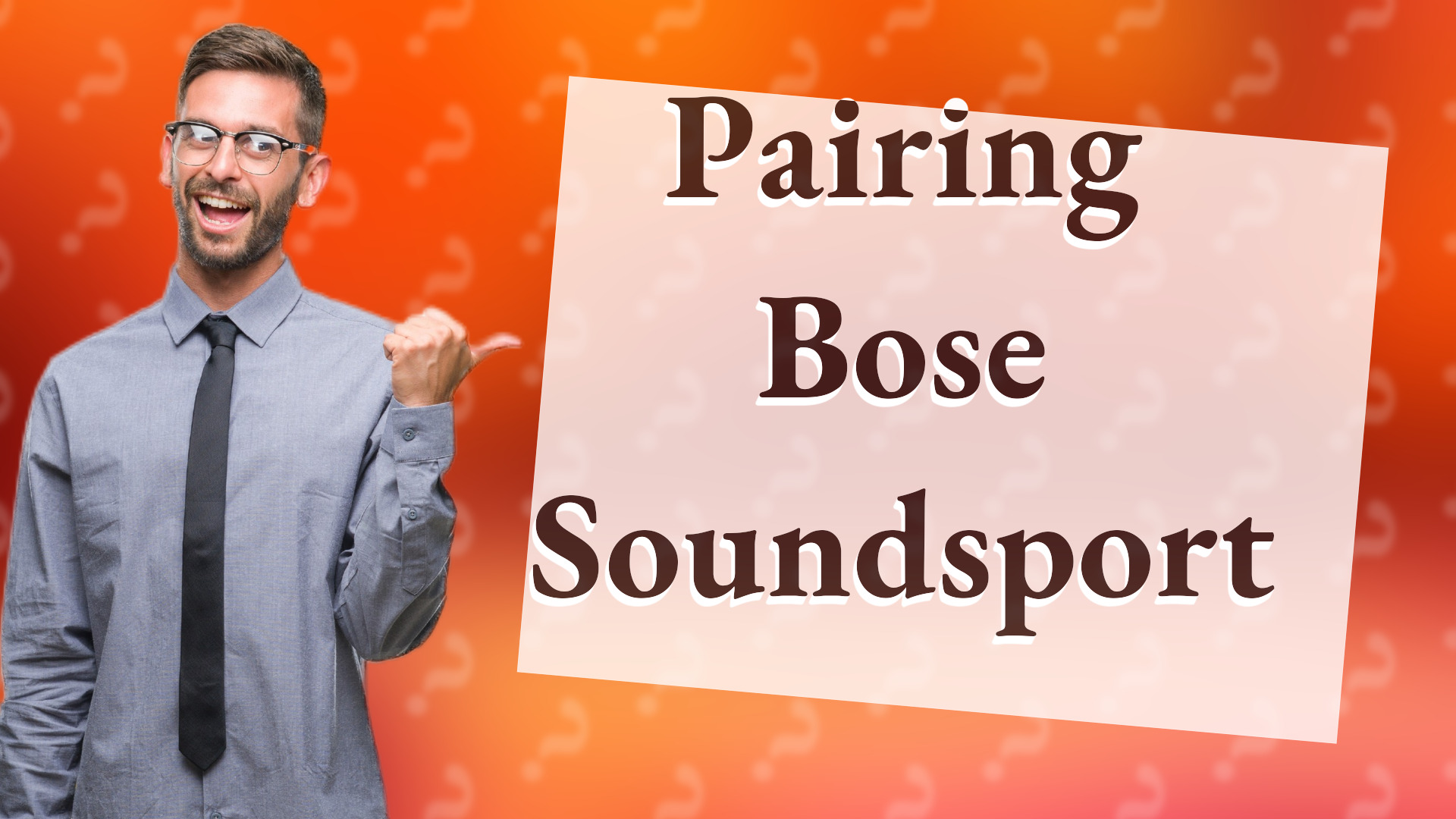 Pairing Bose Soundsport