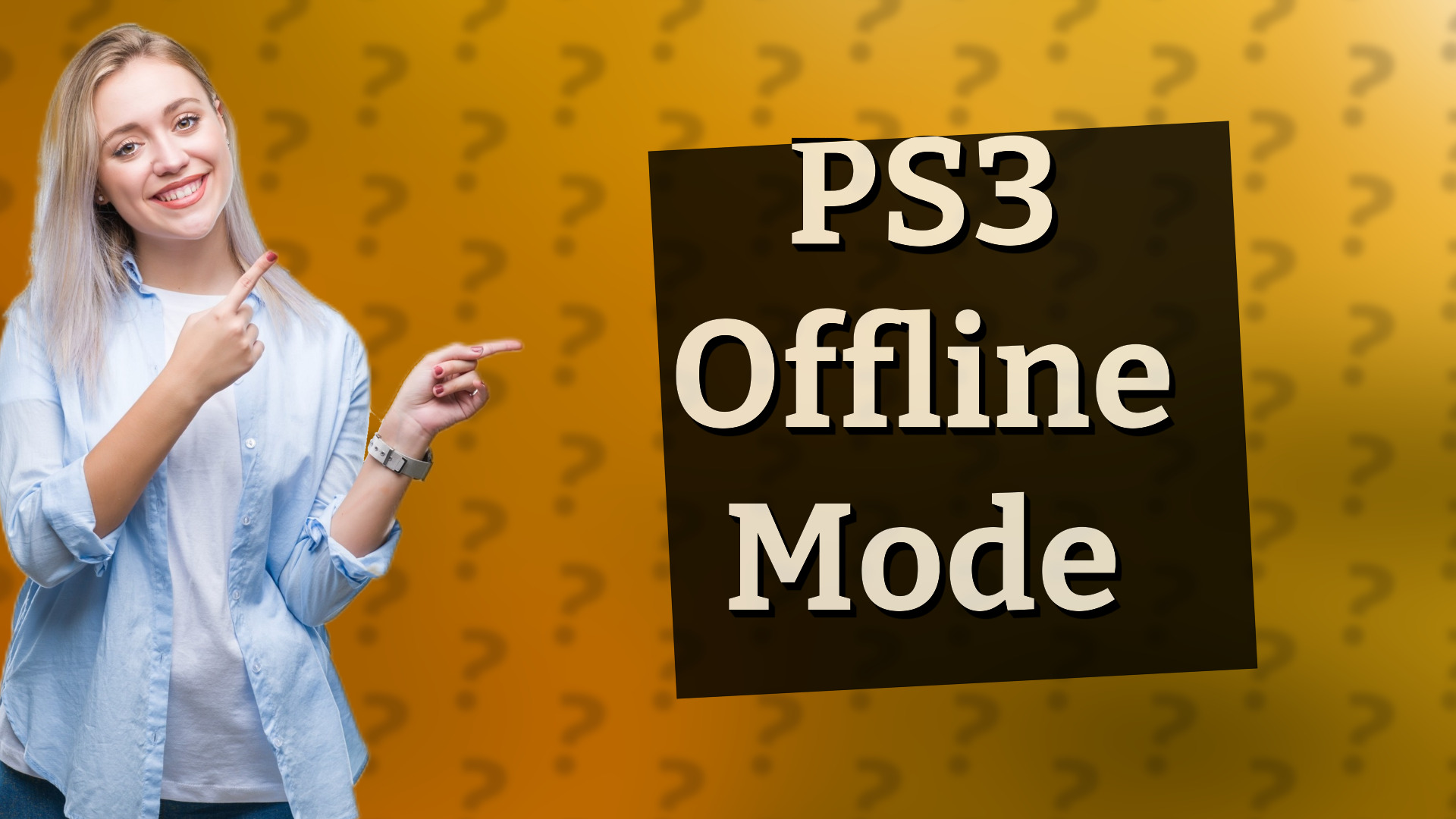PS3 Offline Mode