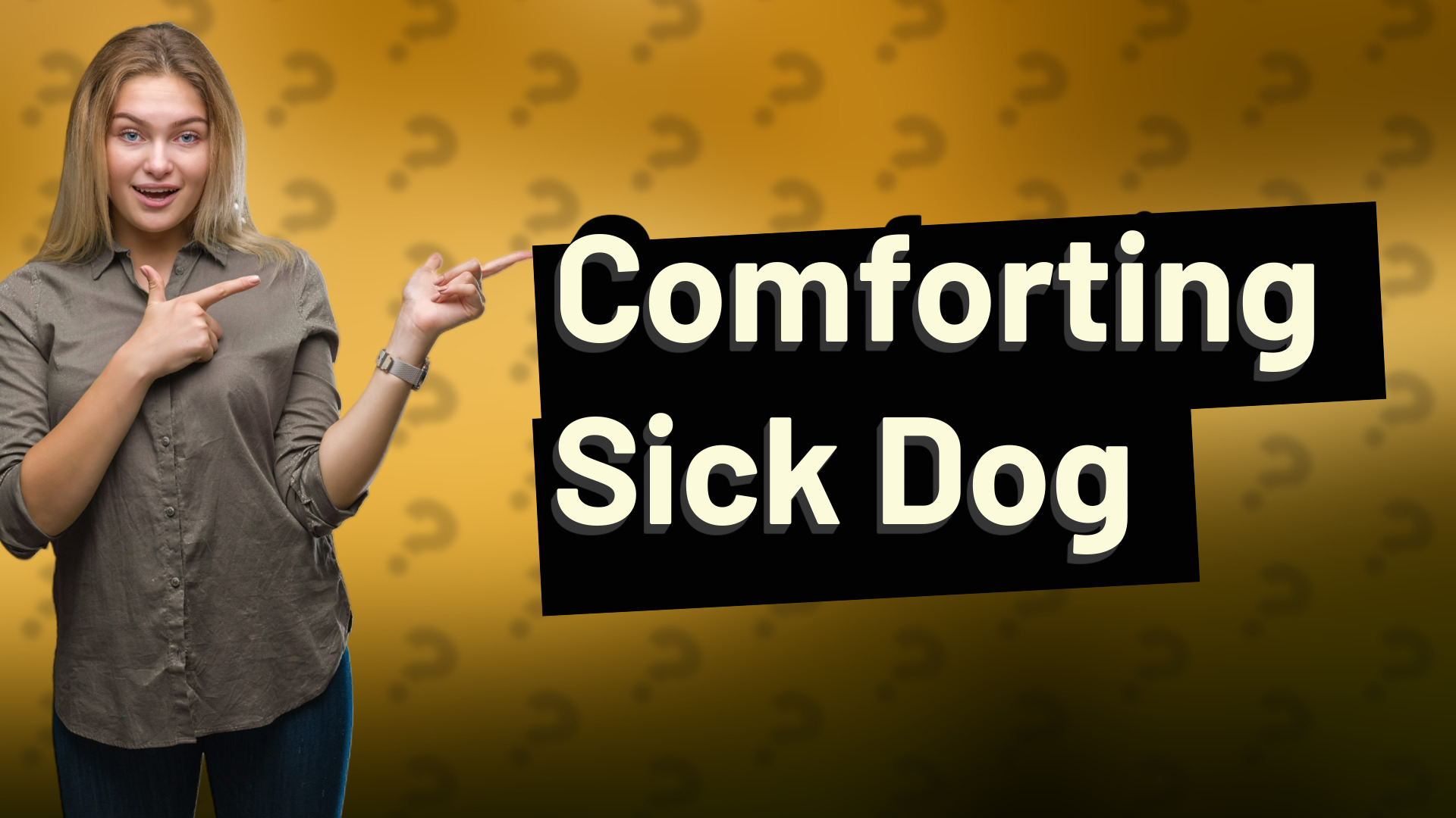 Comforting Sick Dog