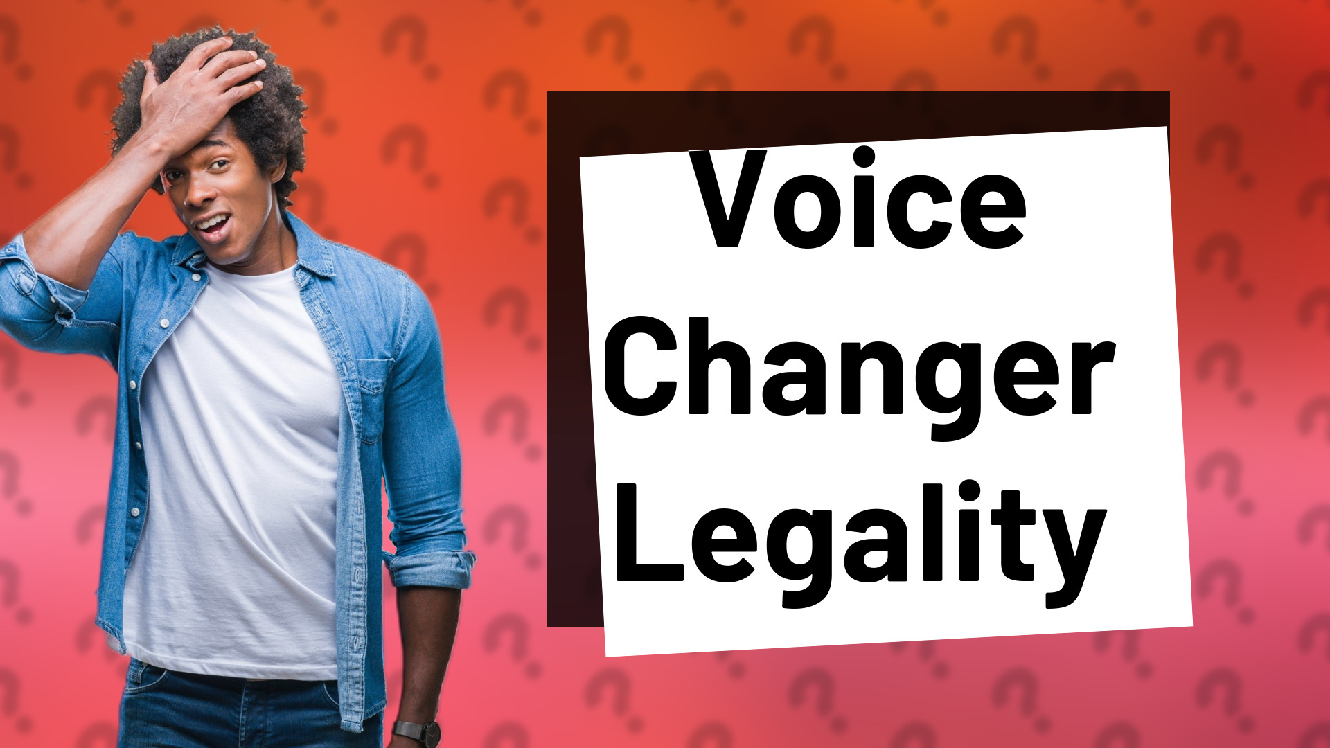 Voice Changer Legality