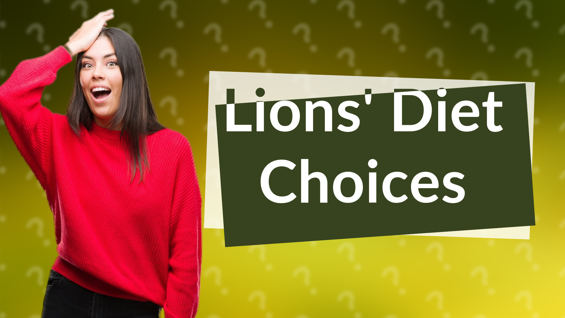 Lions' Diet Choices