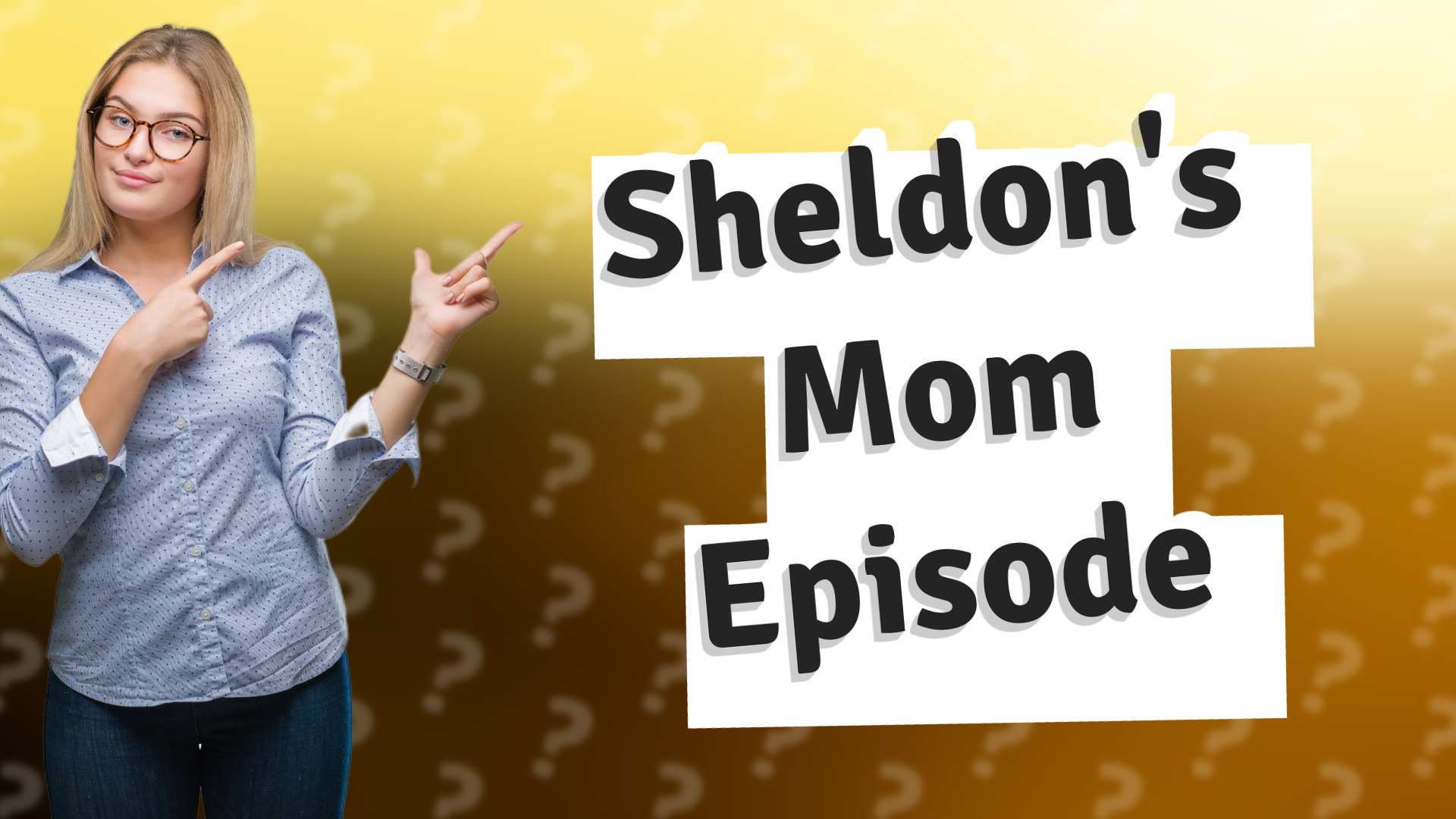 Sheldon's Mom Episode