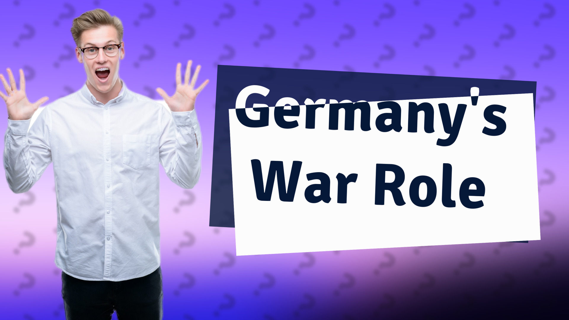 Germany's War Role