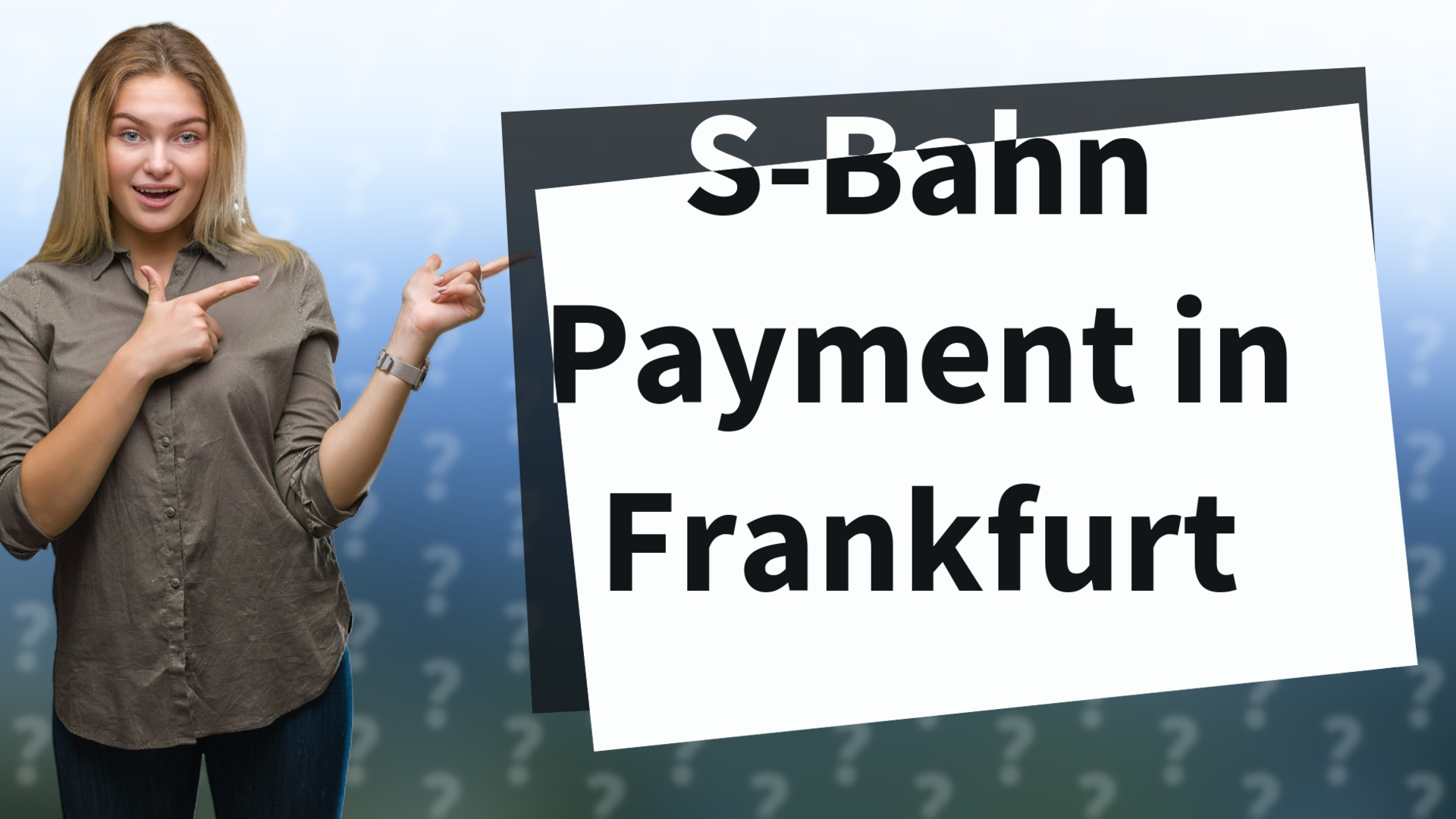 S-Bahn Payment in Frankfurt