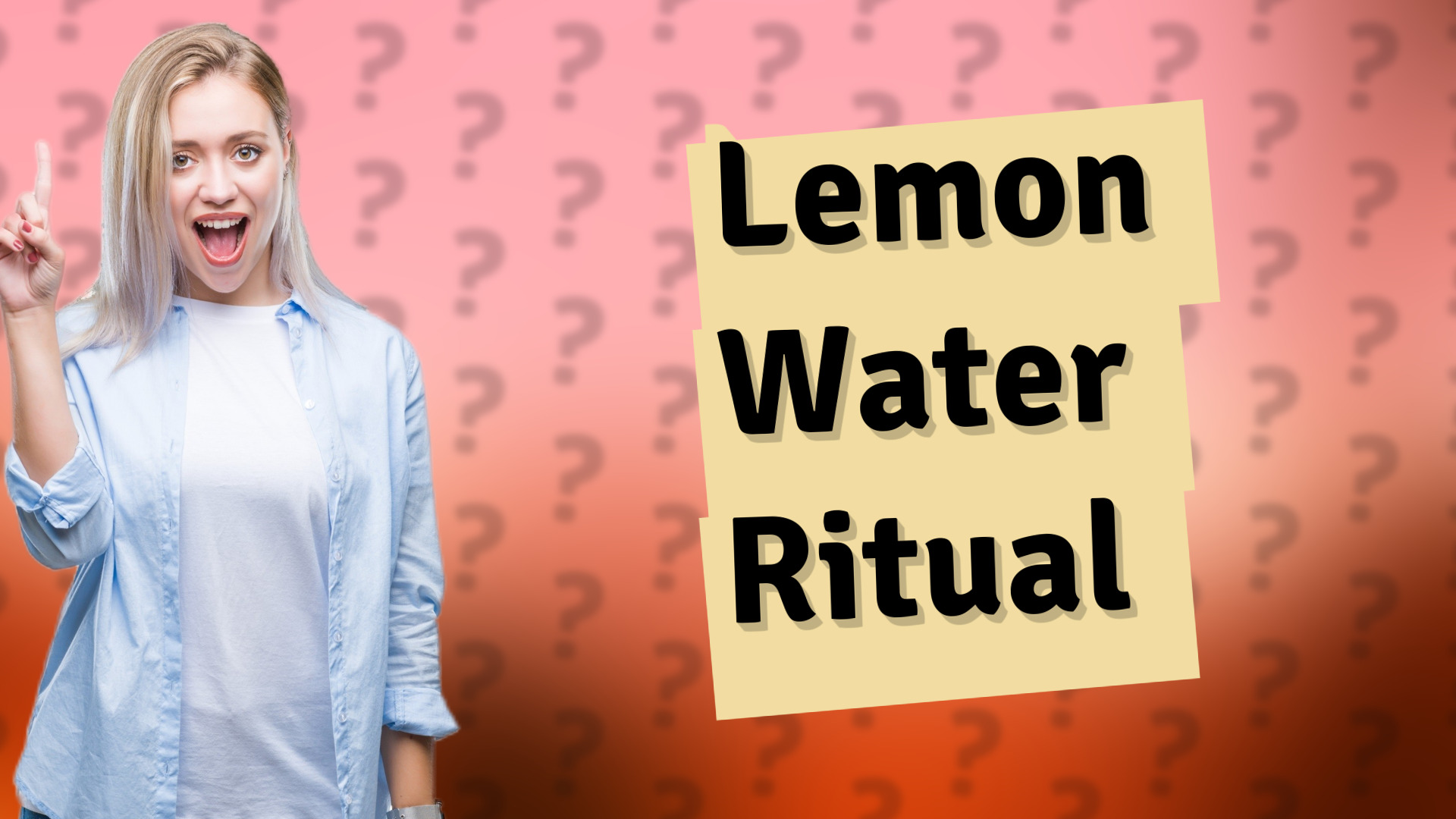 Lemon Water Ritual
