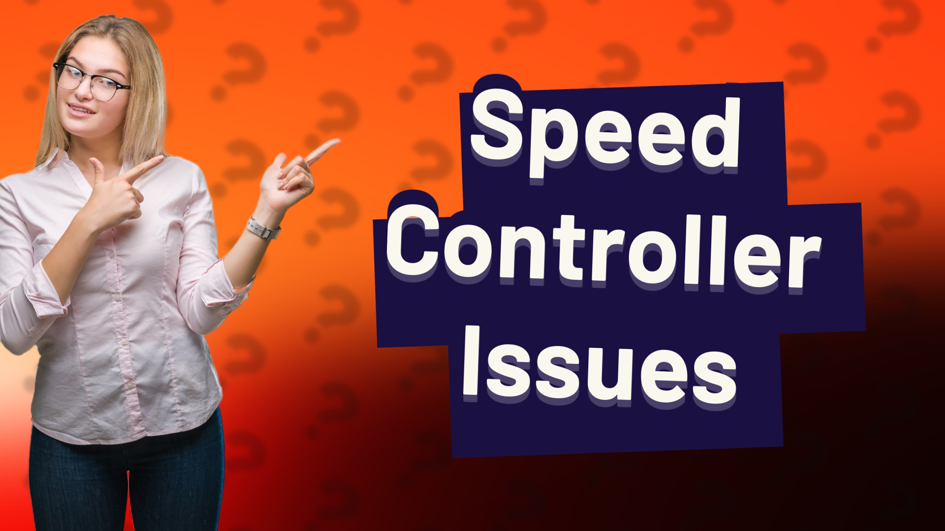 Speed Controller Issues