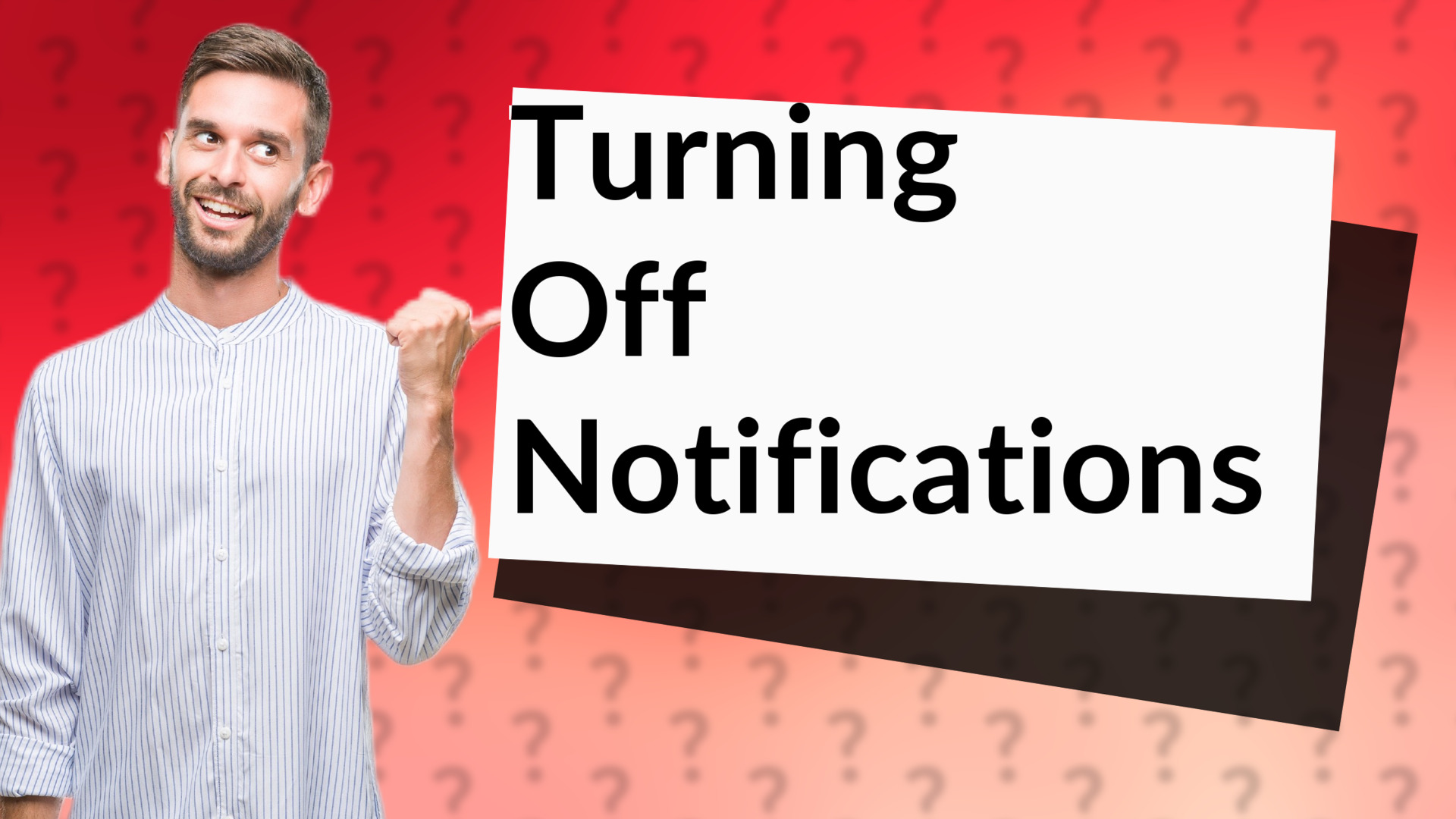Turning Off Notifications