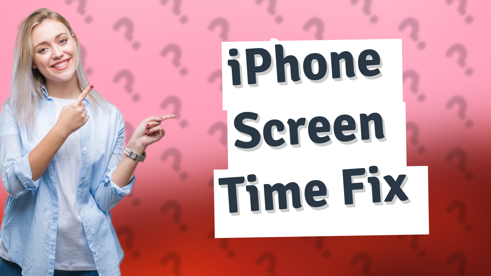 iPhone Screen Time Fix