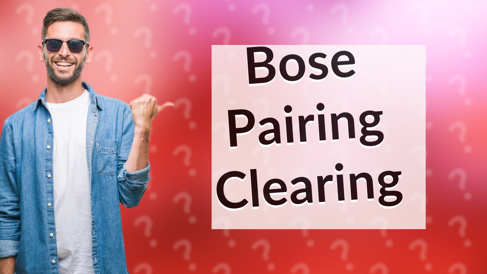 Bose Pairing Clearing