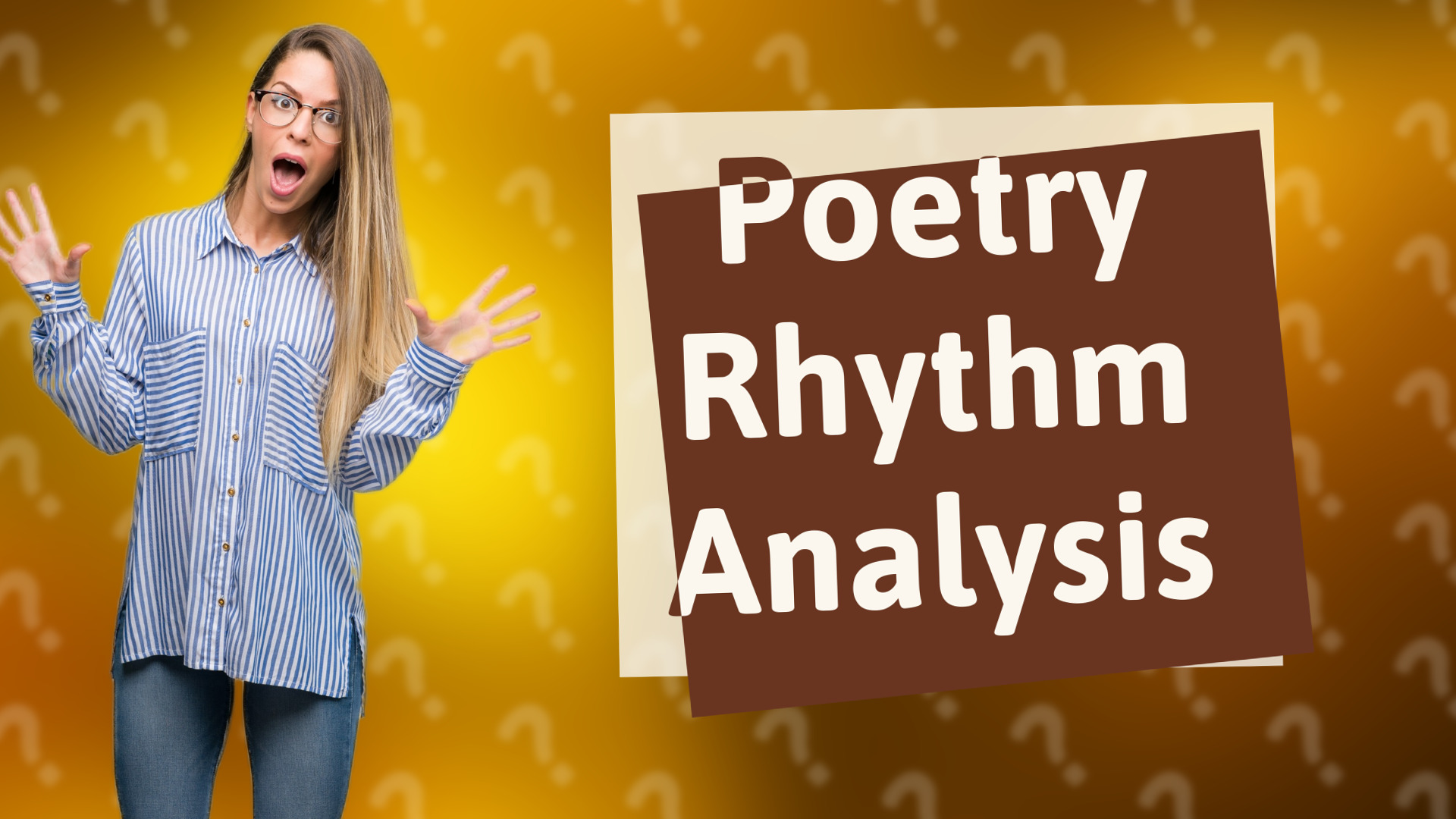Poetry Rhythm Analysis