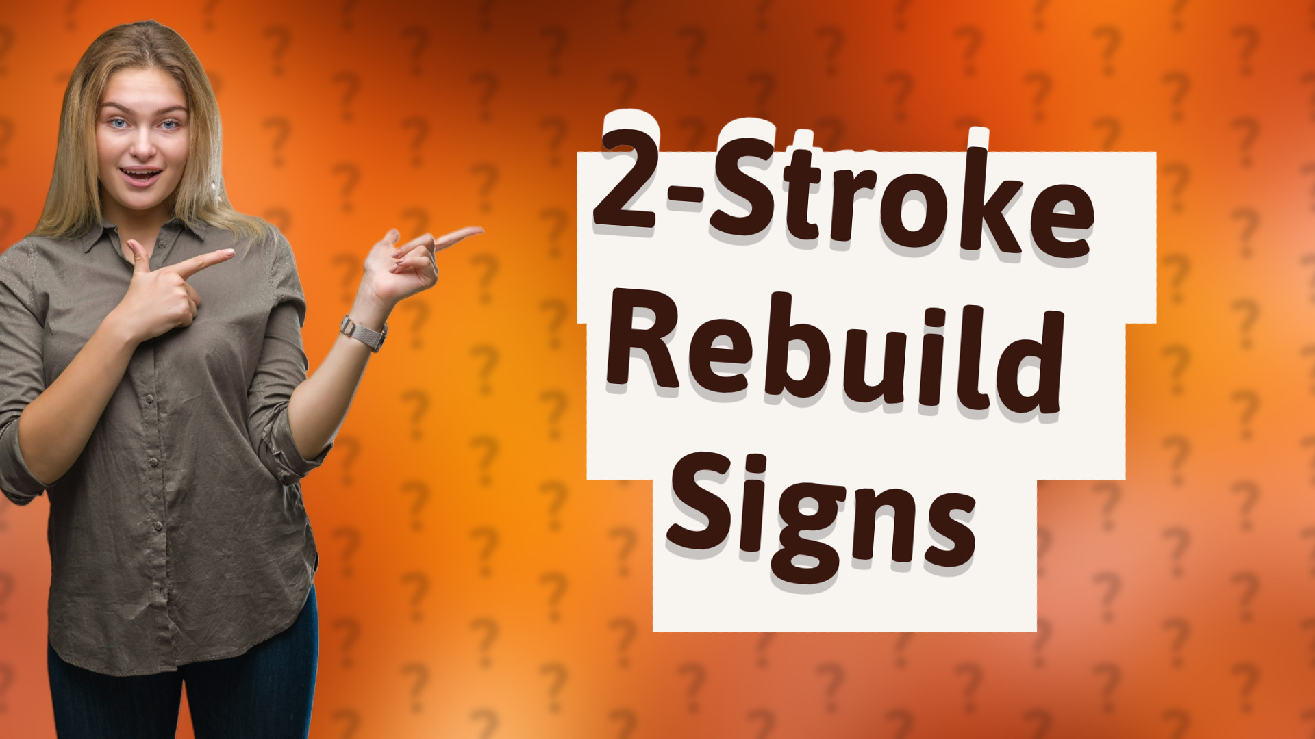 2-Stroke Rebuild Signs