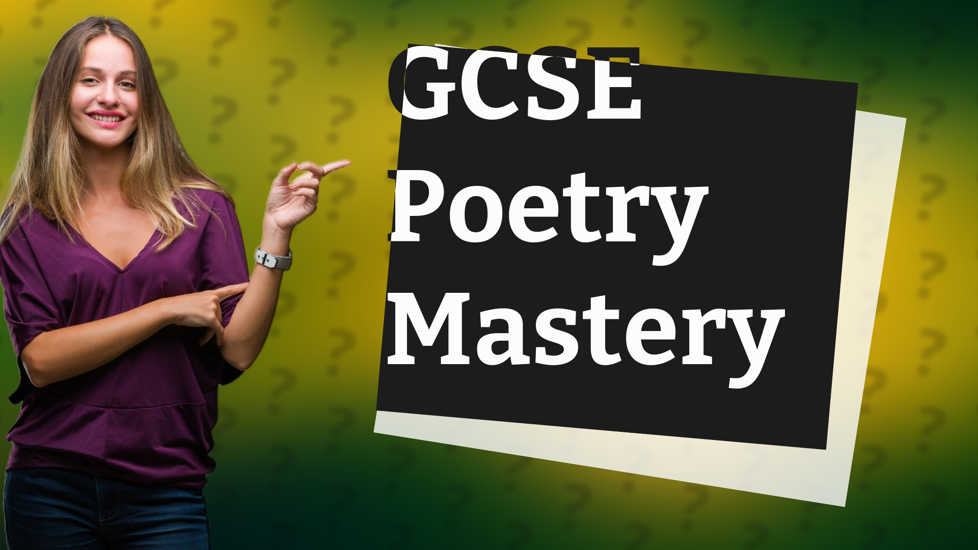 GCSE Poetry Mastery