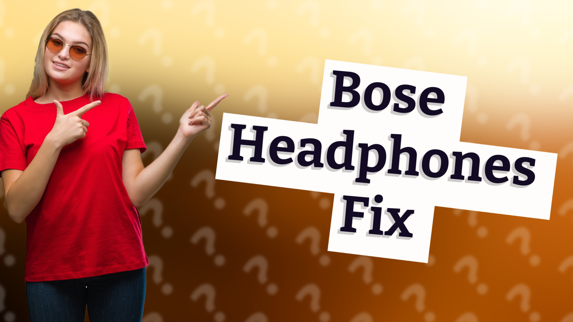 Bose Headphones Fix