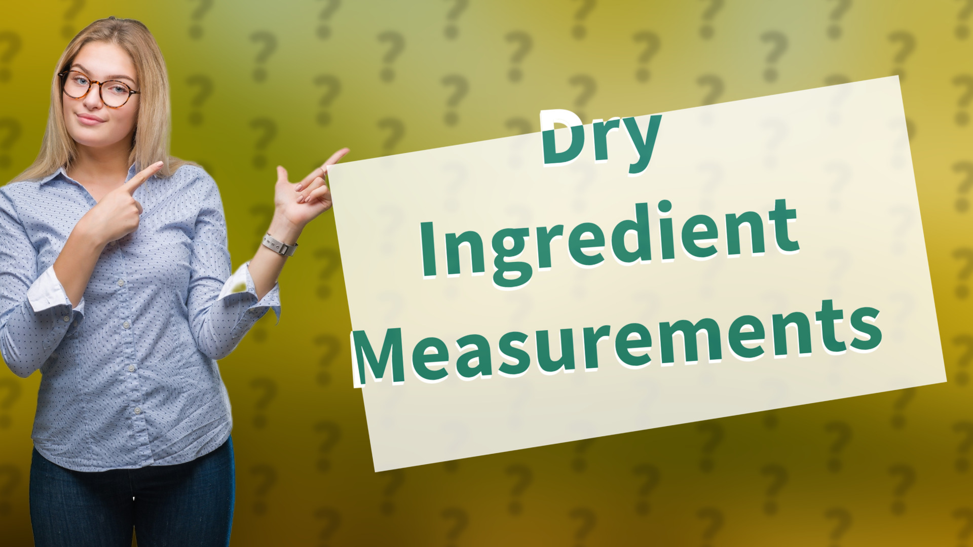 Dry Ingredient Measurements