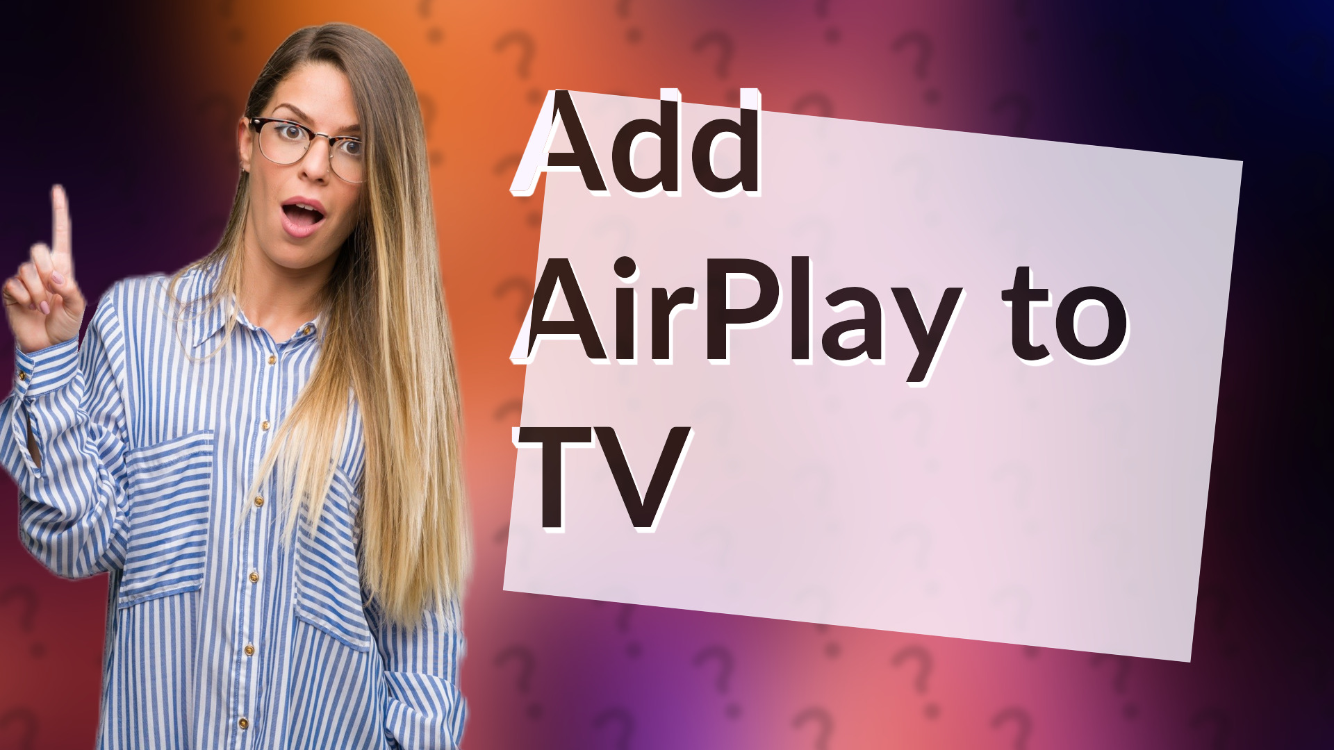 Add AirPlay to TV