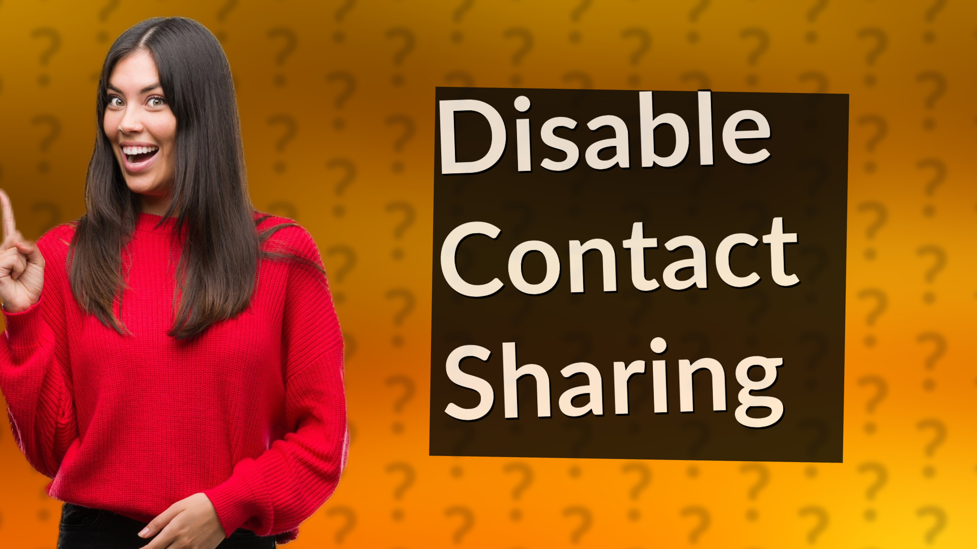 Disable Contact Sharing