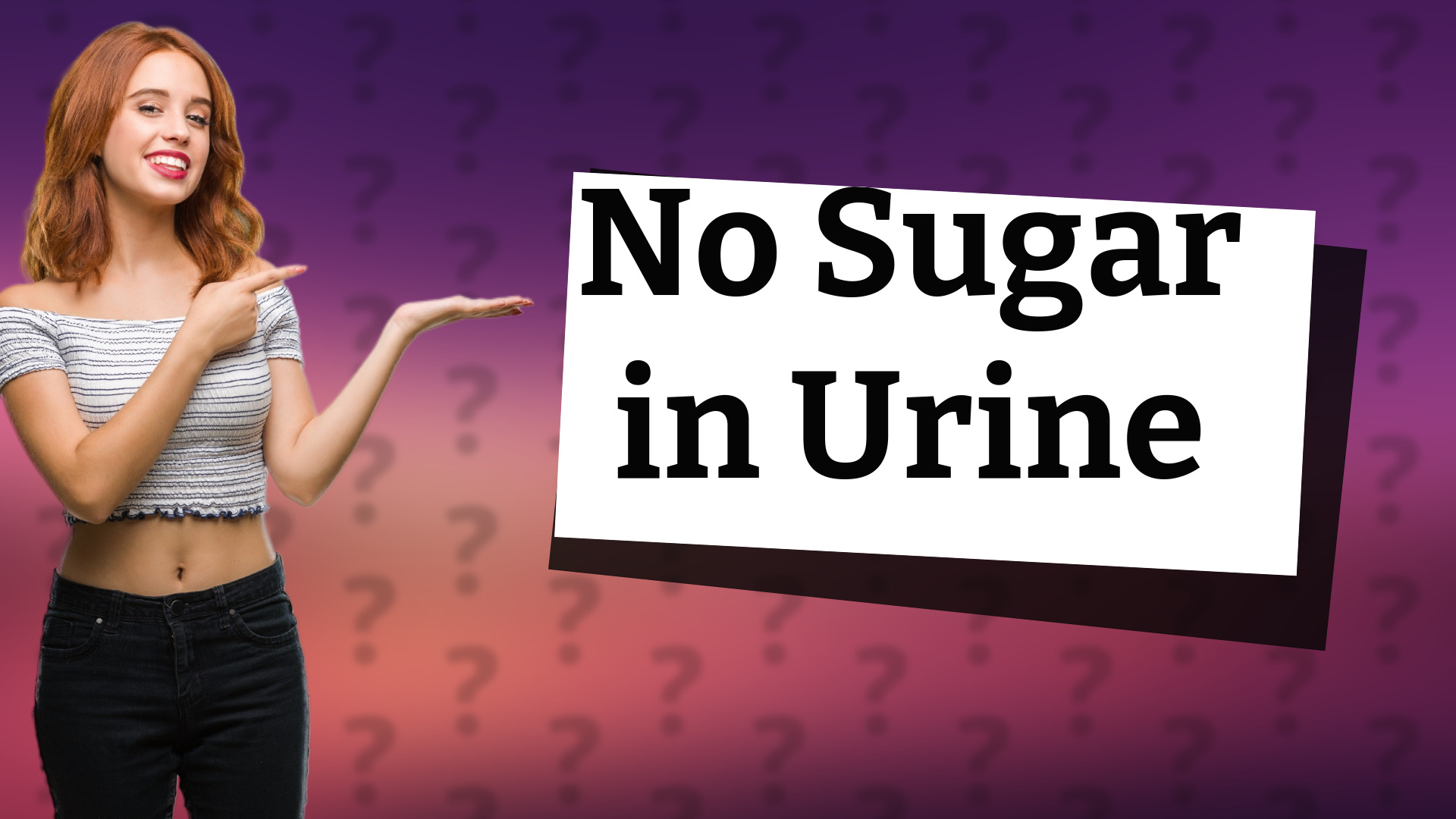 No Sugar in Urine