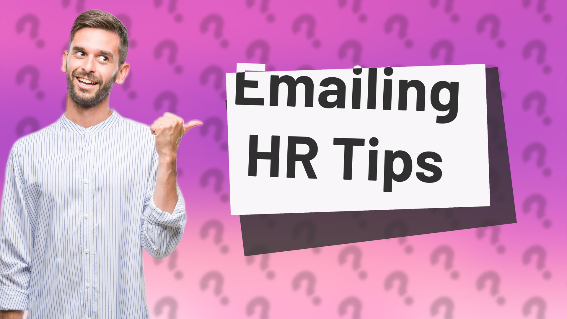 Emailing HR Tips