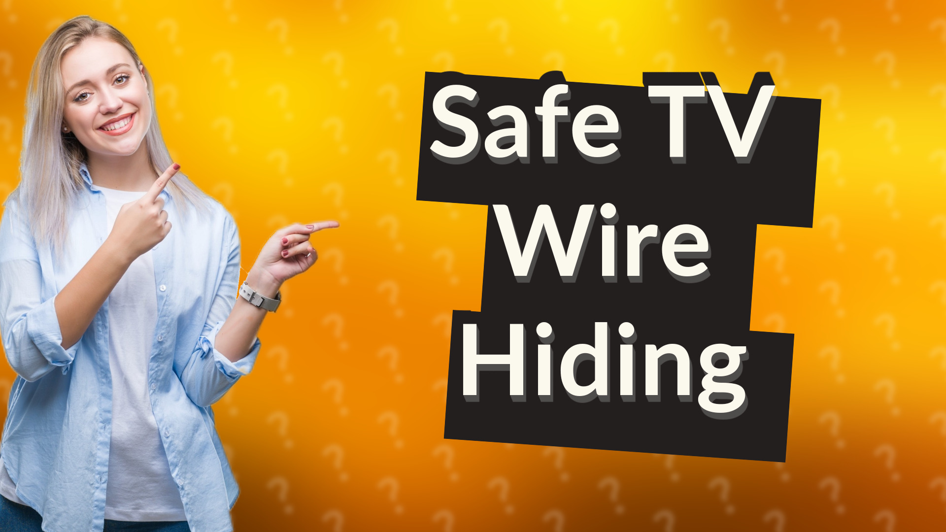 Safe TV Wire Hiding