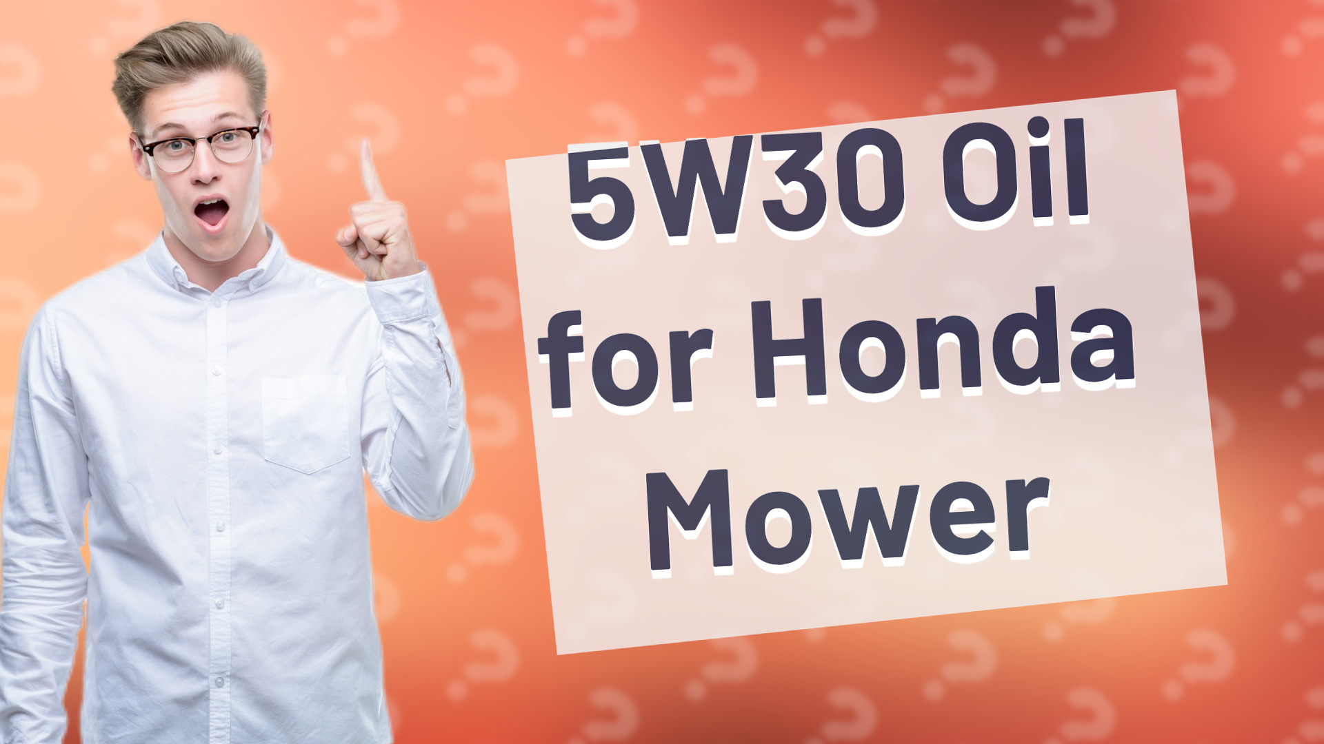 5W30 Oil for Honda Mower