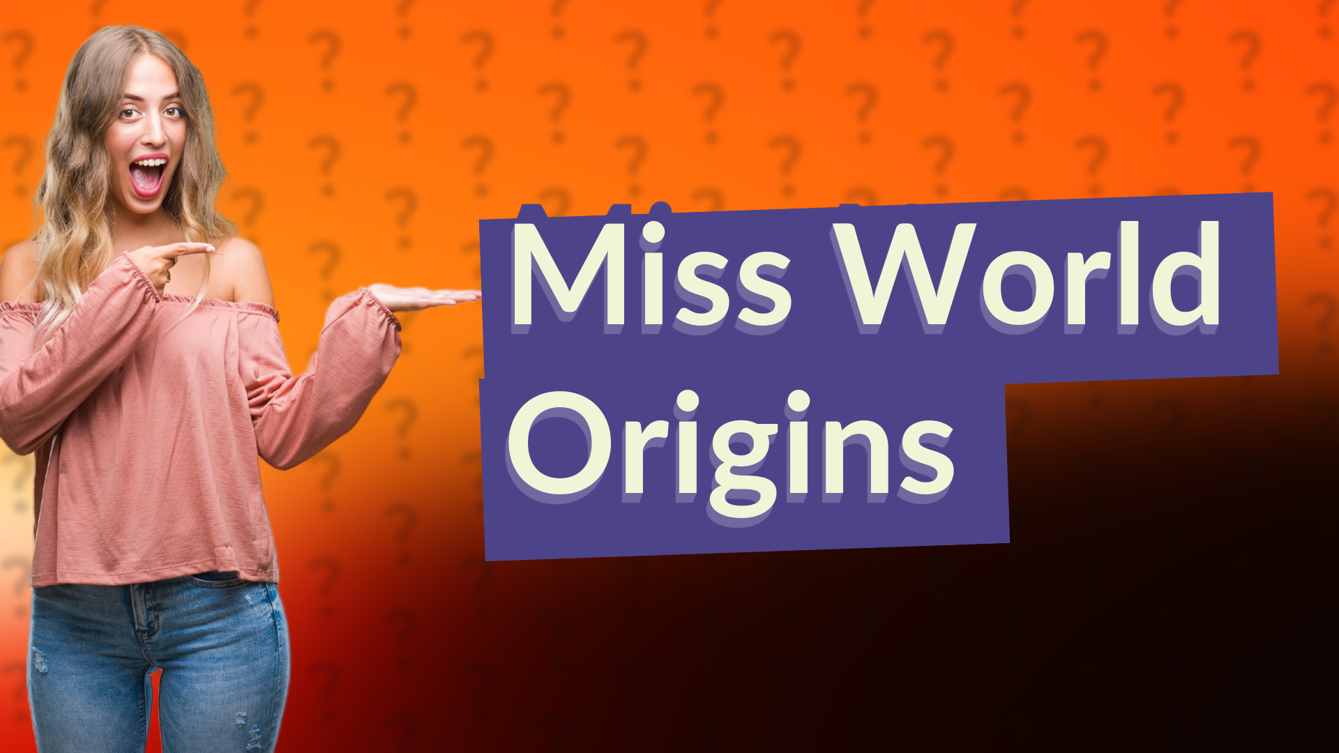 Miss World Origins