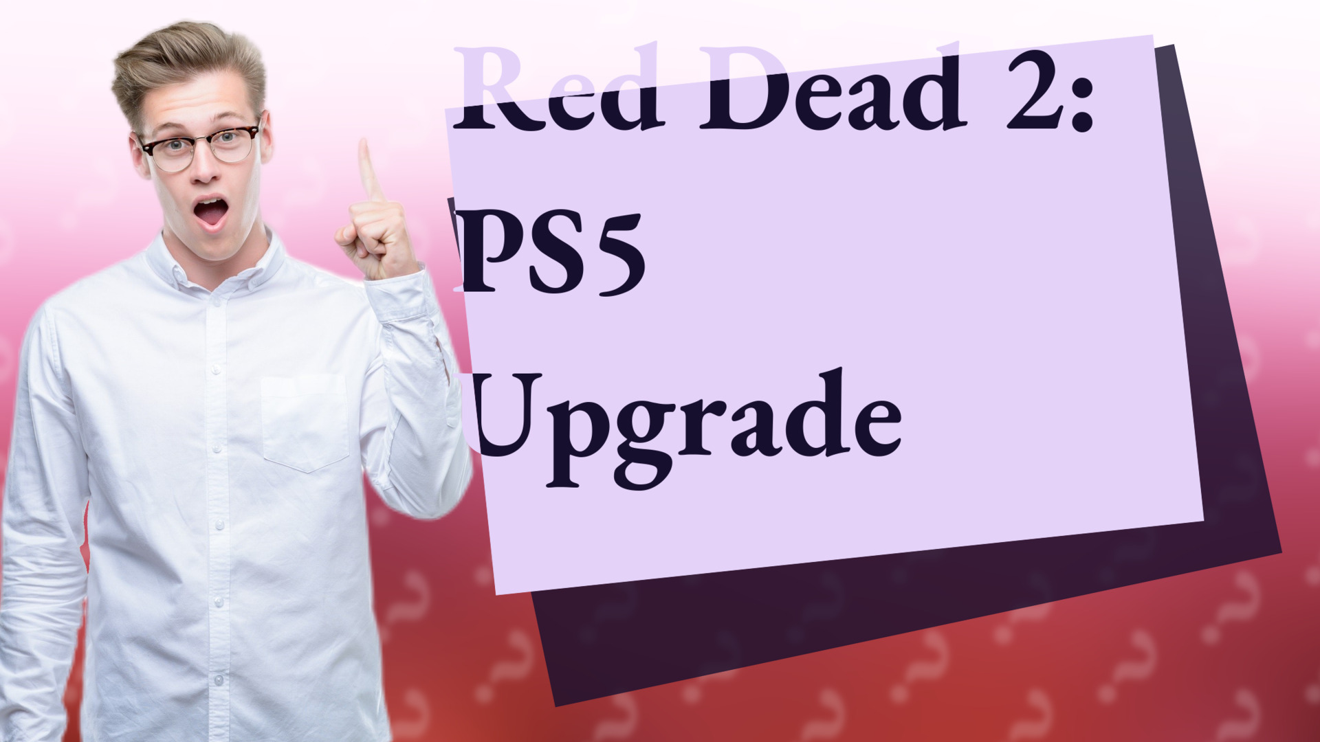 Red Dead 2: PS5 Upgrade