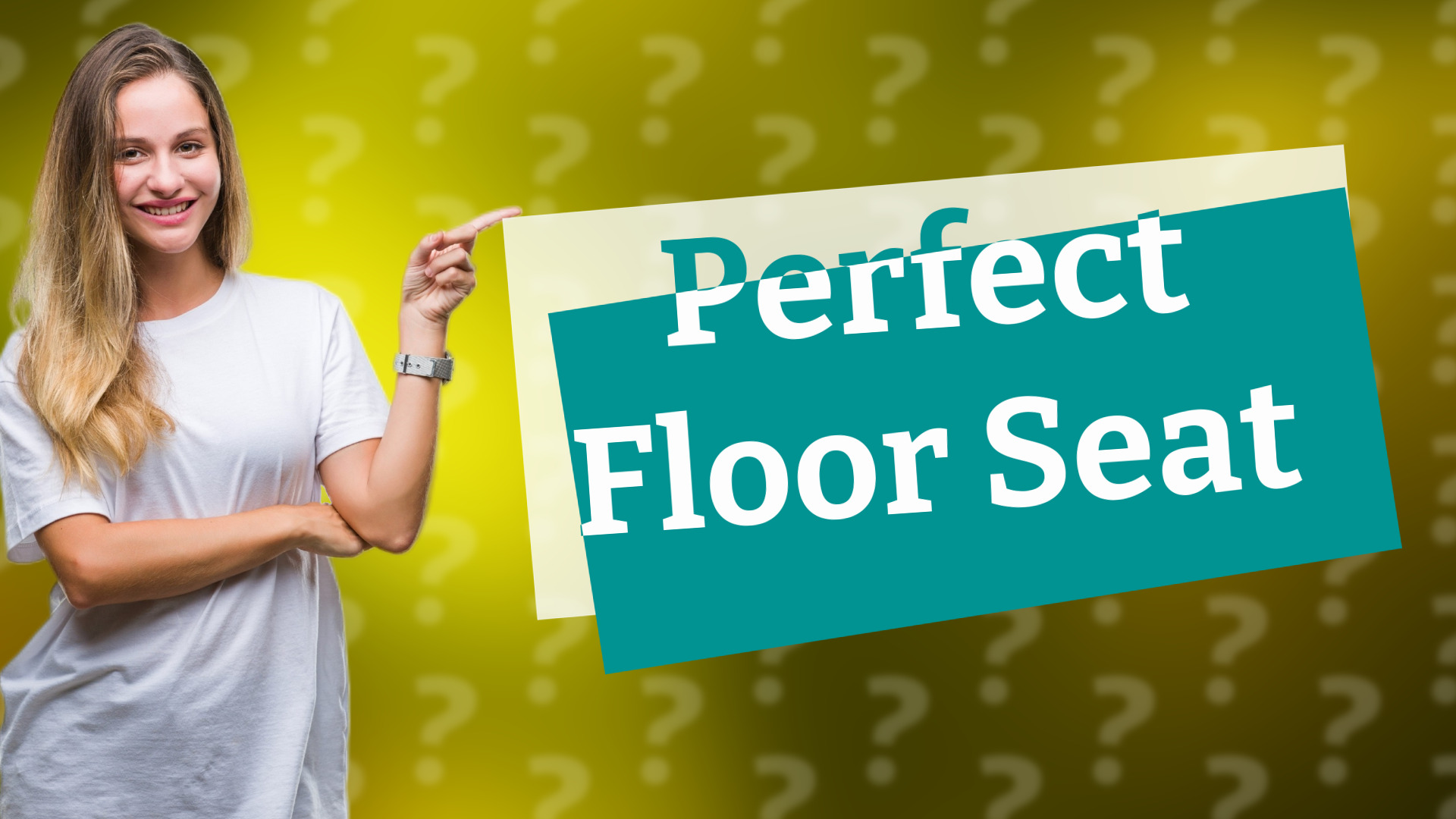 Perfect Floor Seat