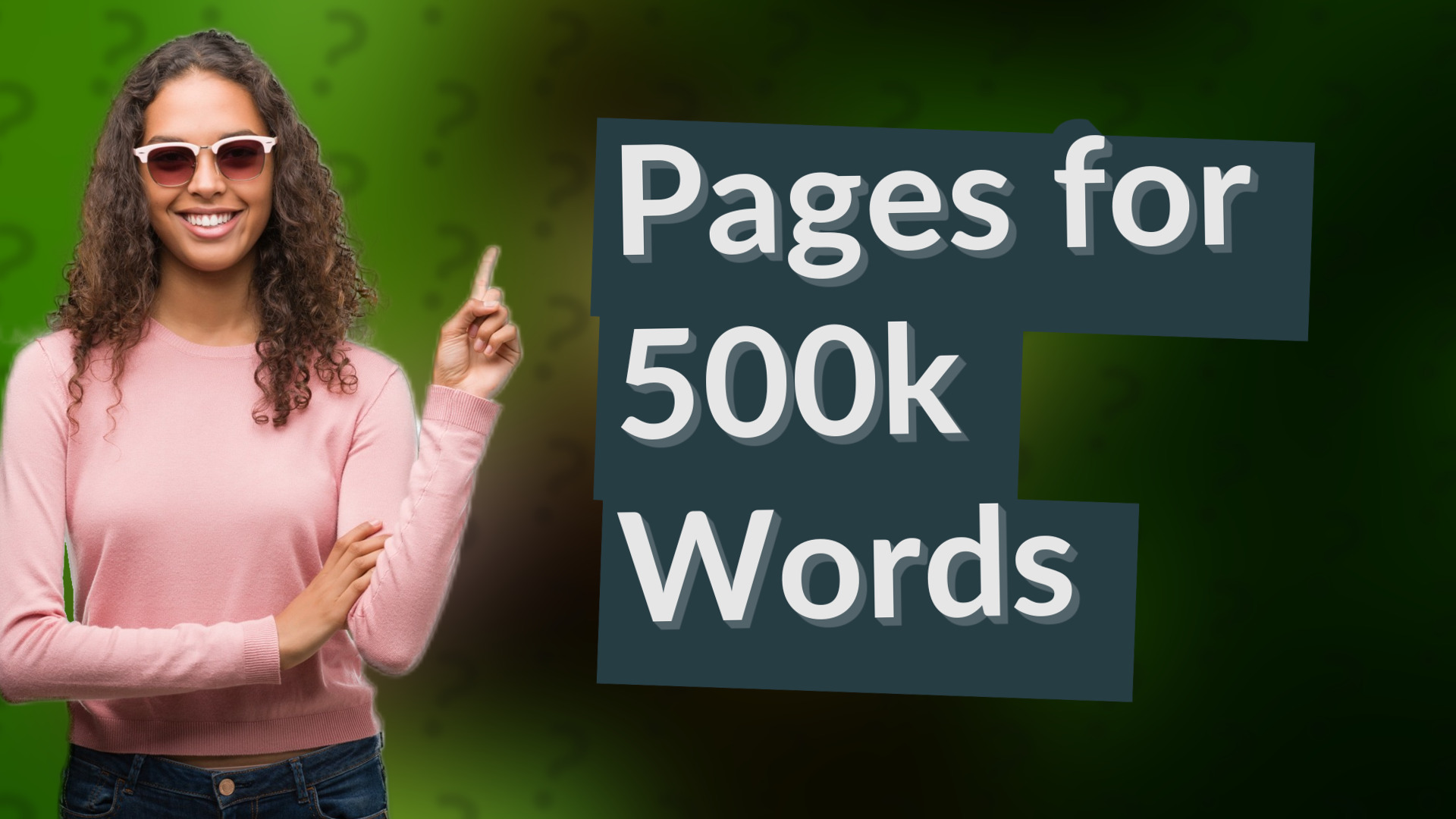 Pages for 500k Words