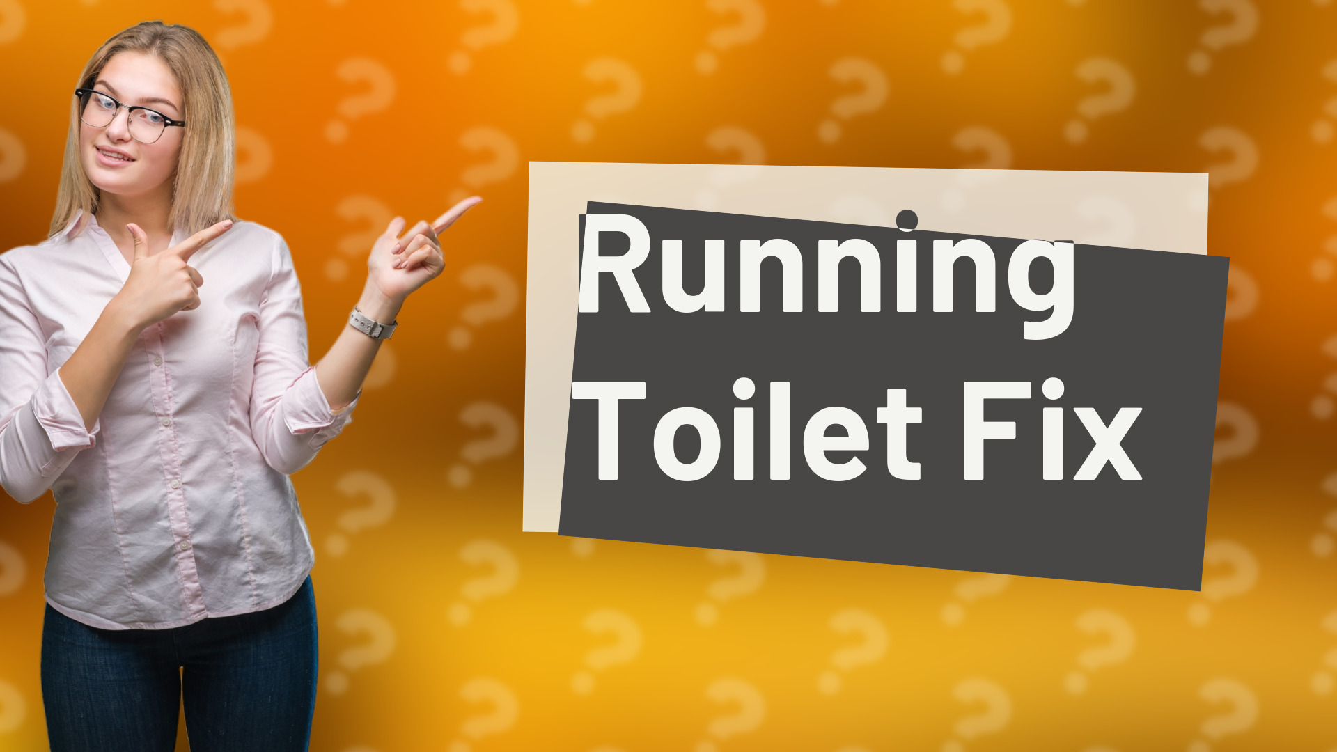 Running Toilet Fix