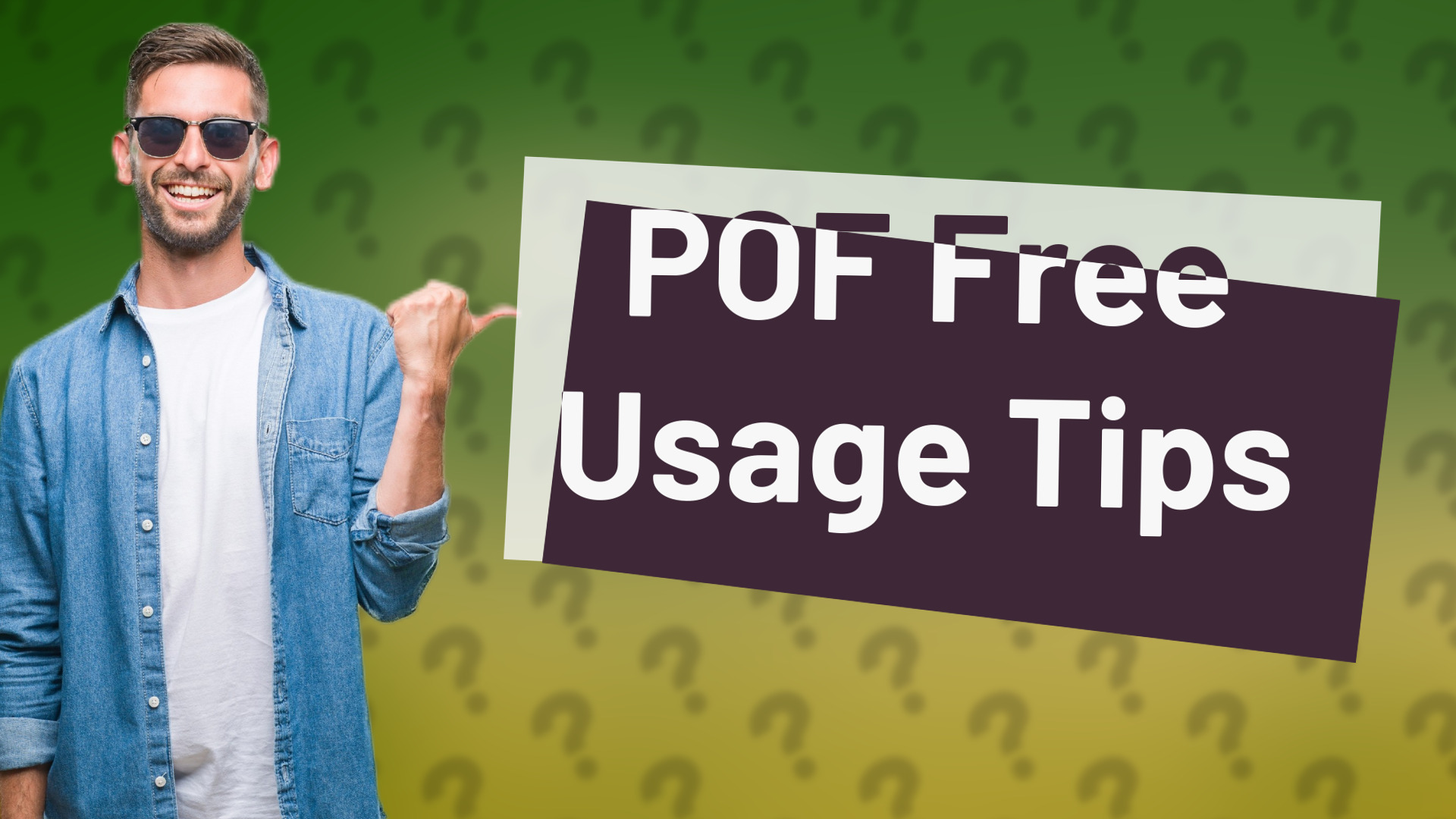 POF Free Usage Tips