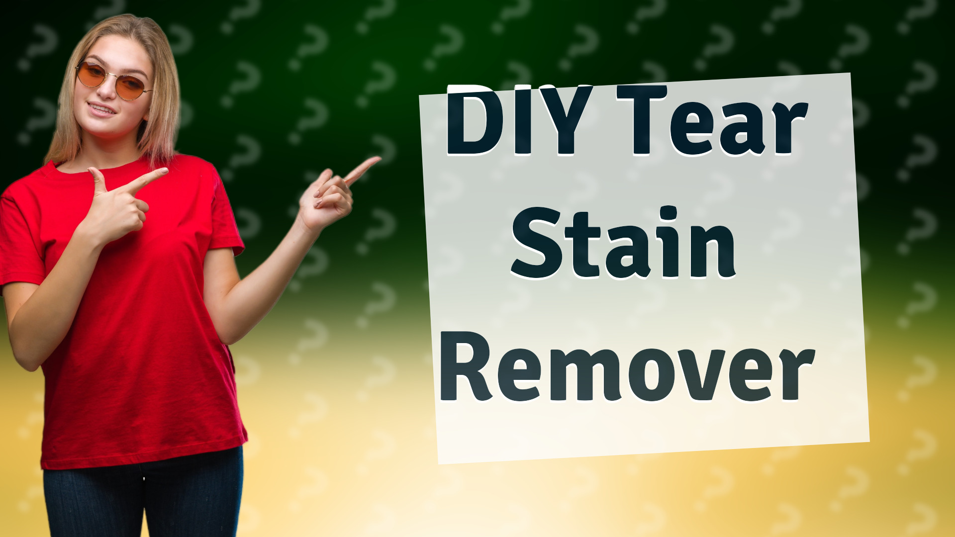DIY Tear Stain Remover