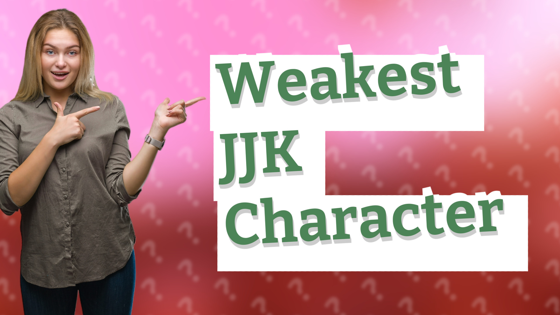 Weakest JJK Character
