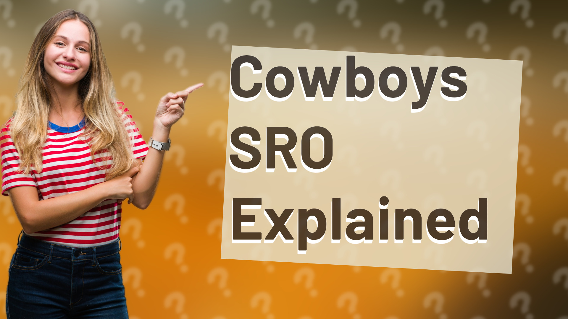 Cowboys SRO Explained
