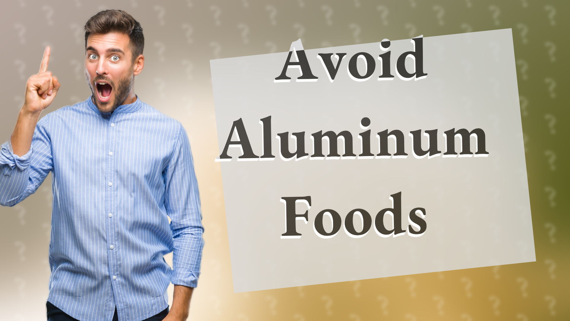 Avoid Aluminum Foods