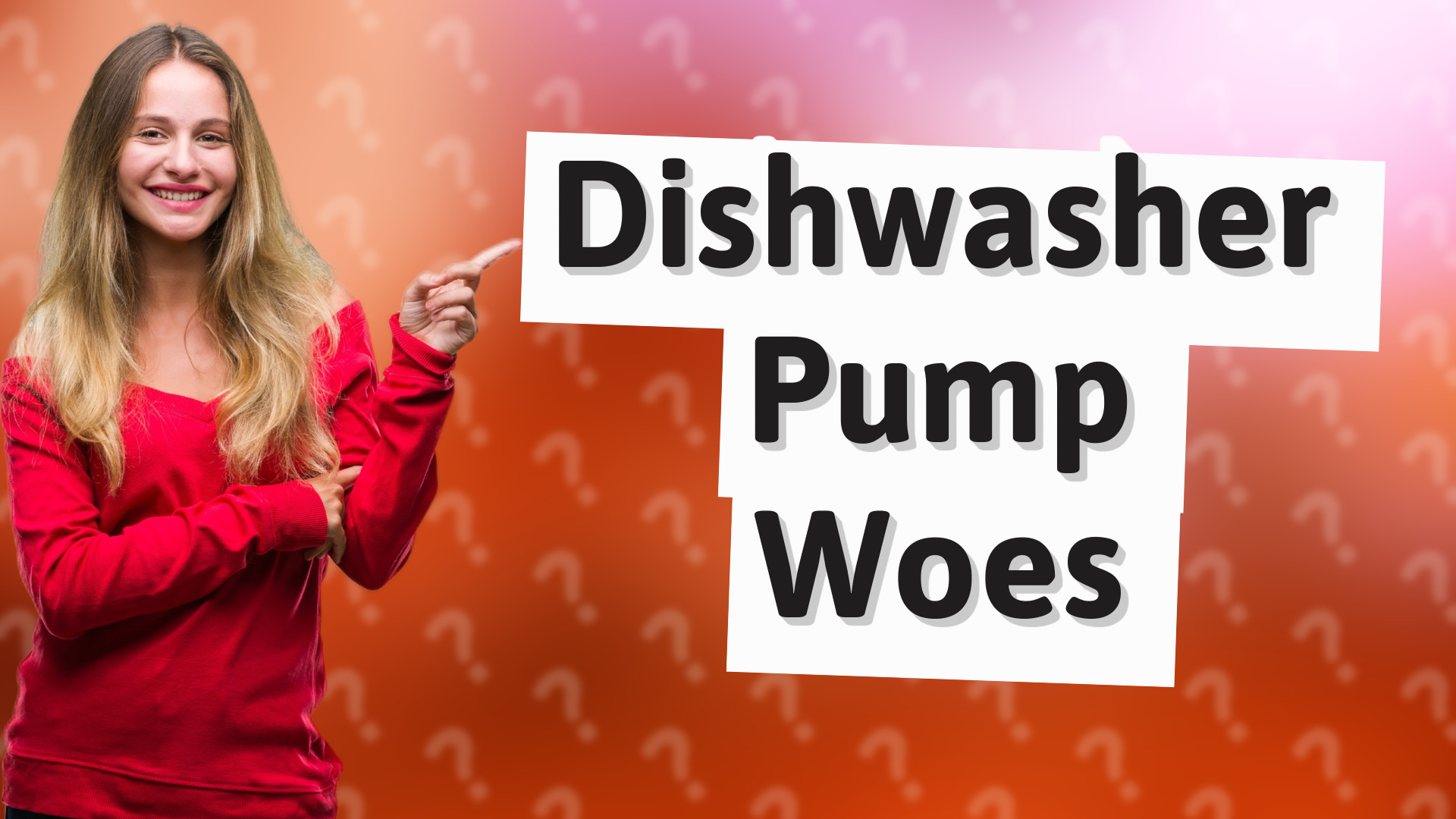 Dishwasher Pump Woes