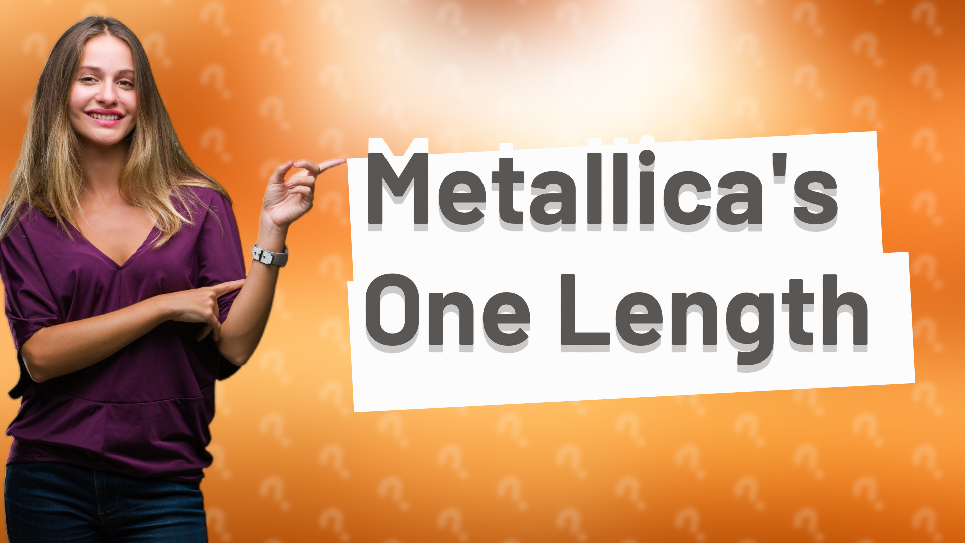 Metallica's One Length