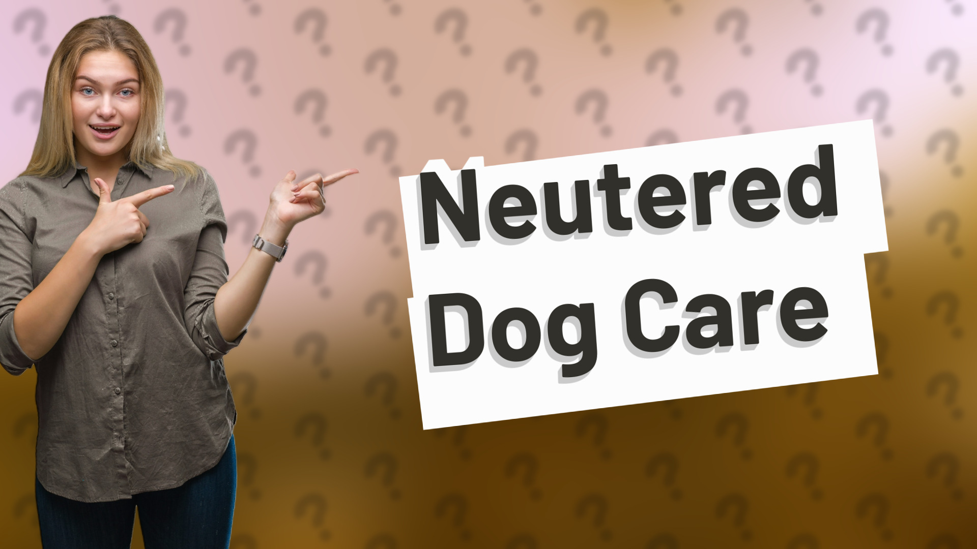 Neutered Dog Care