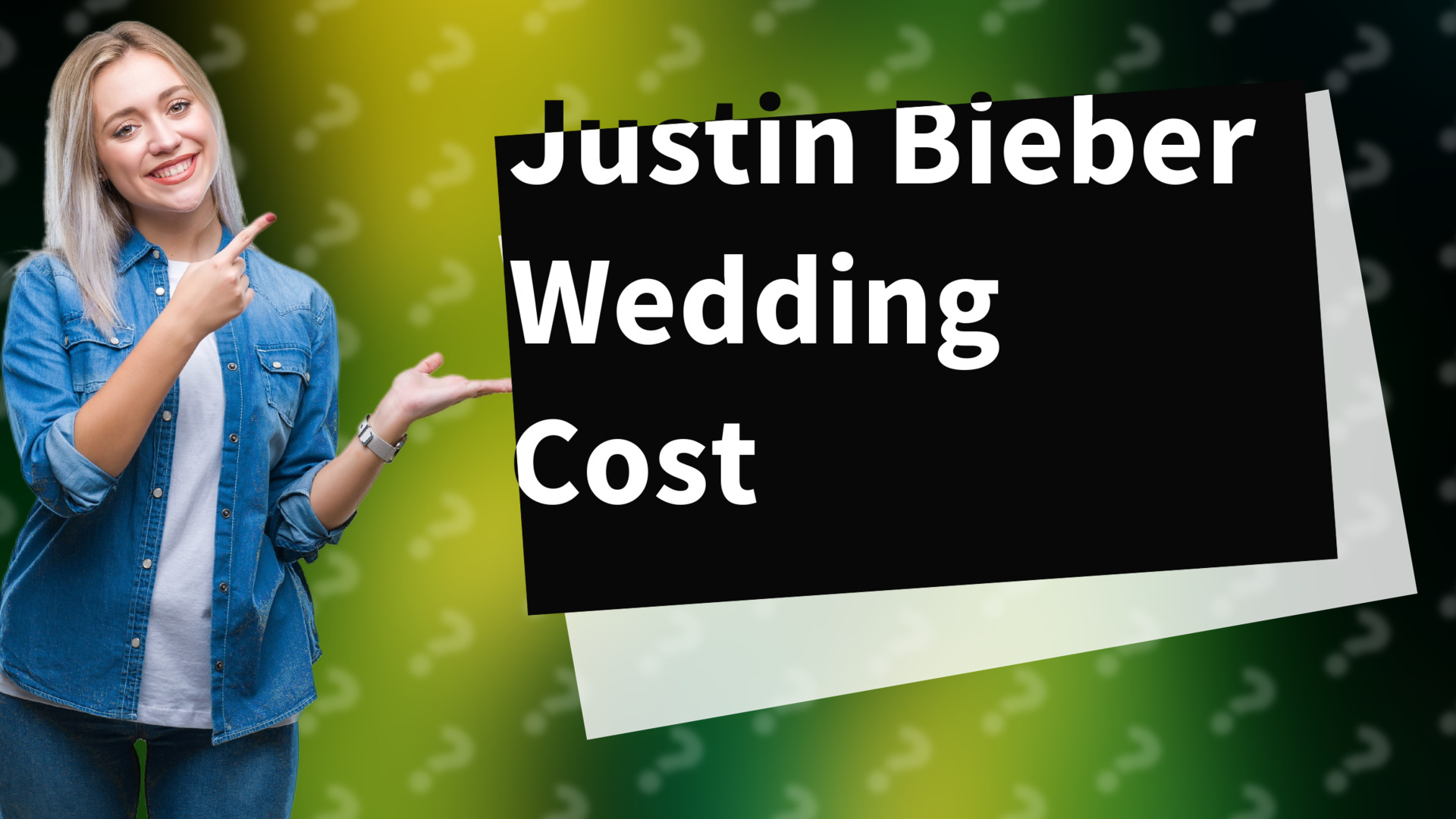 Justin Bieber Wedding Cost