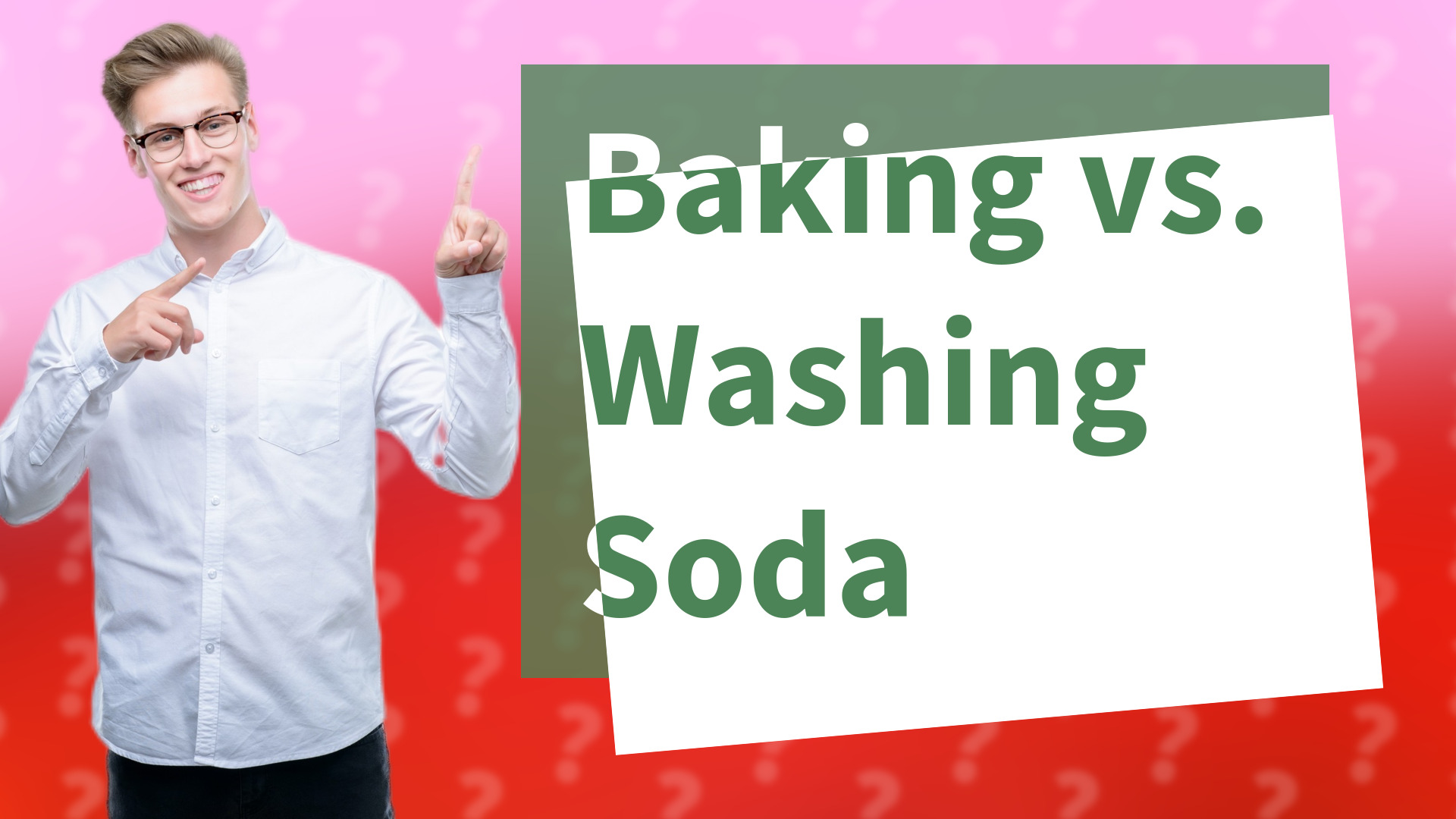 Baking vs. Washing Soda
